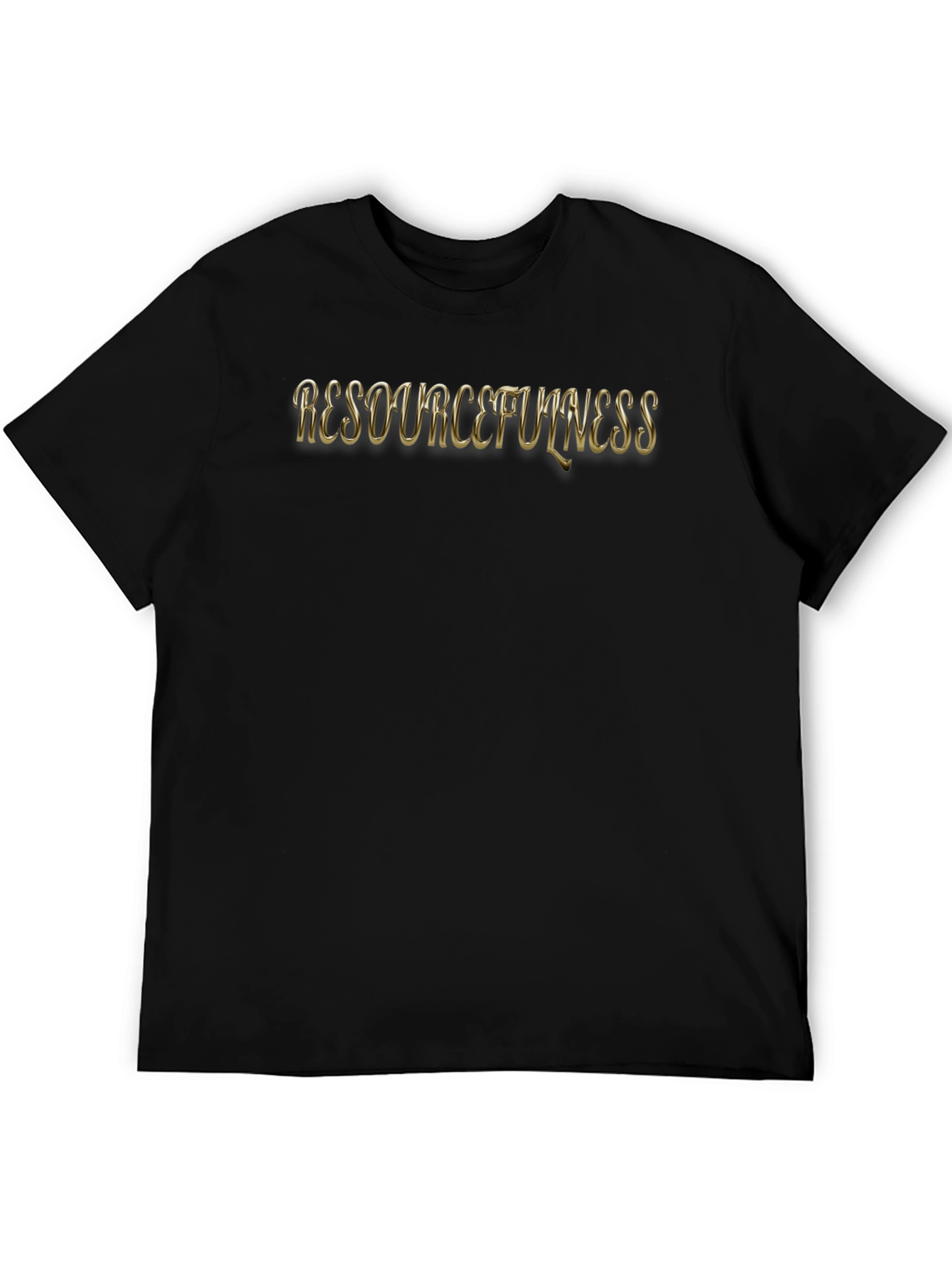 Resourcefulness Black Graphic T-Shirt