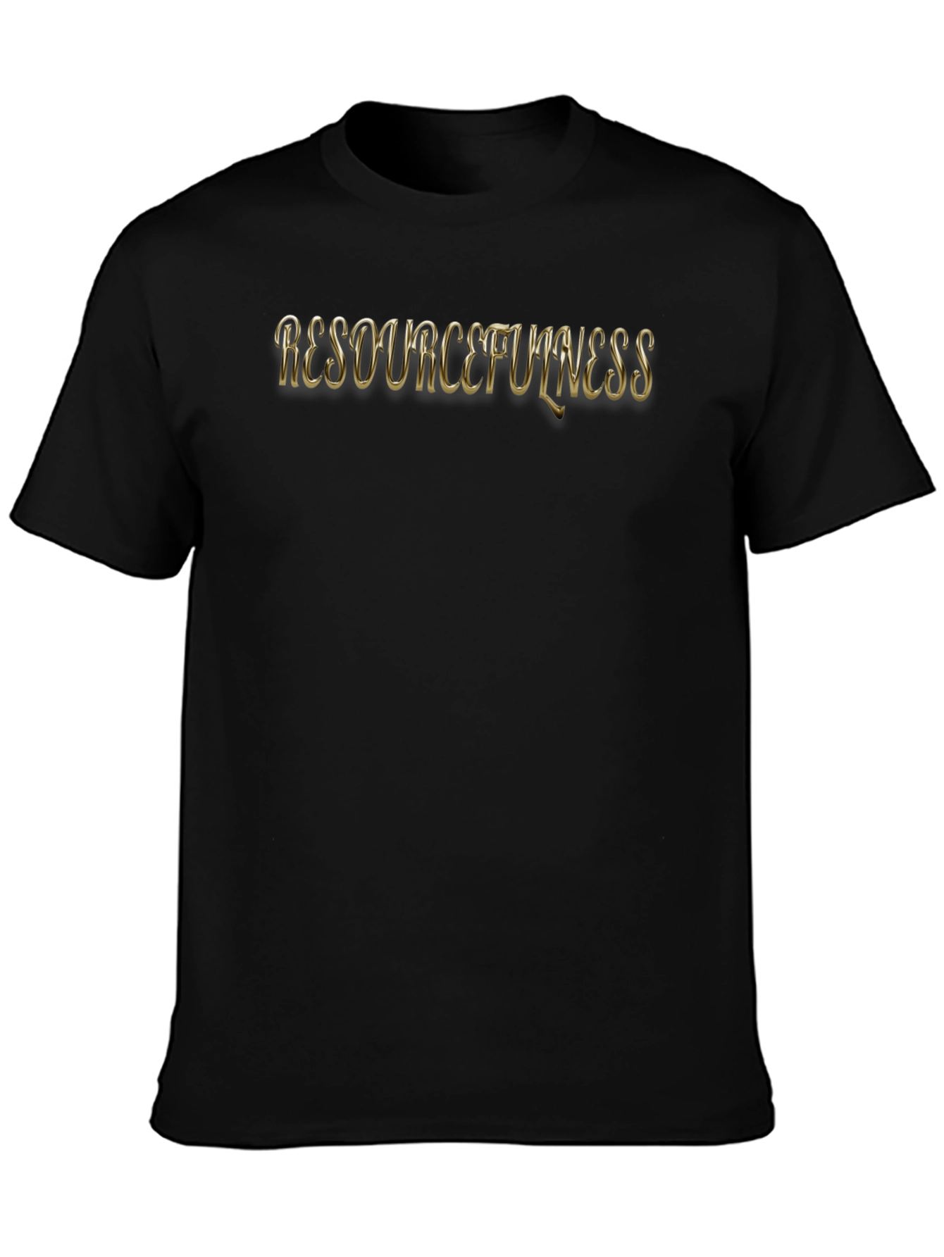 Resourcefulness Black Graphic T-Shirt