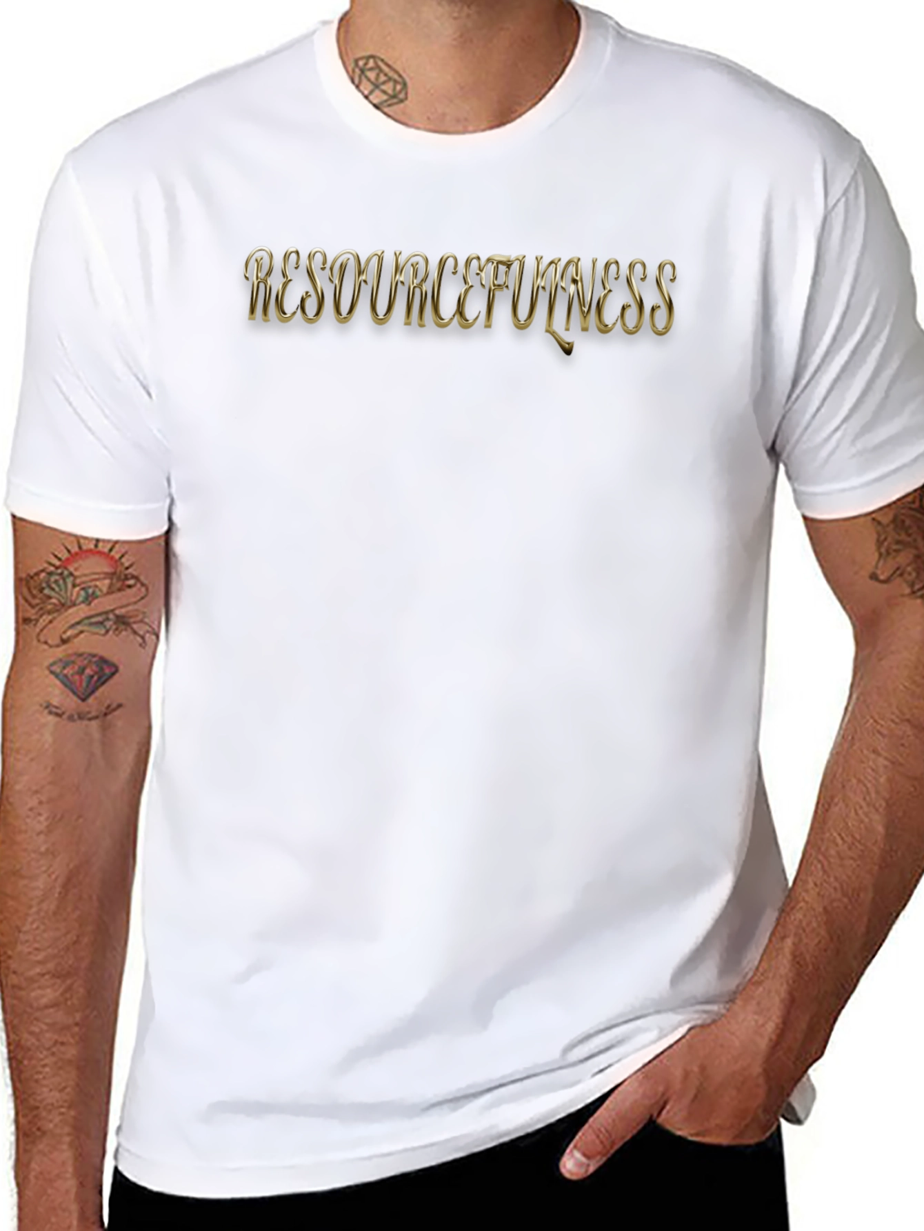 Resourcefulness Black Graphic T-Shirt
