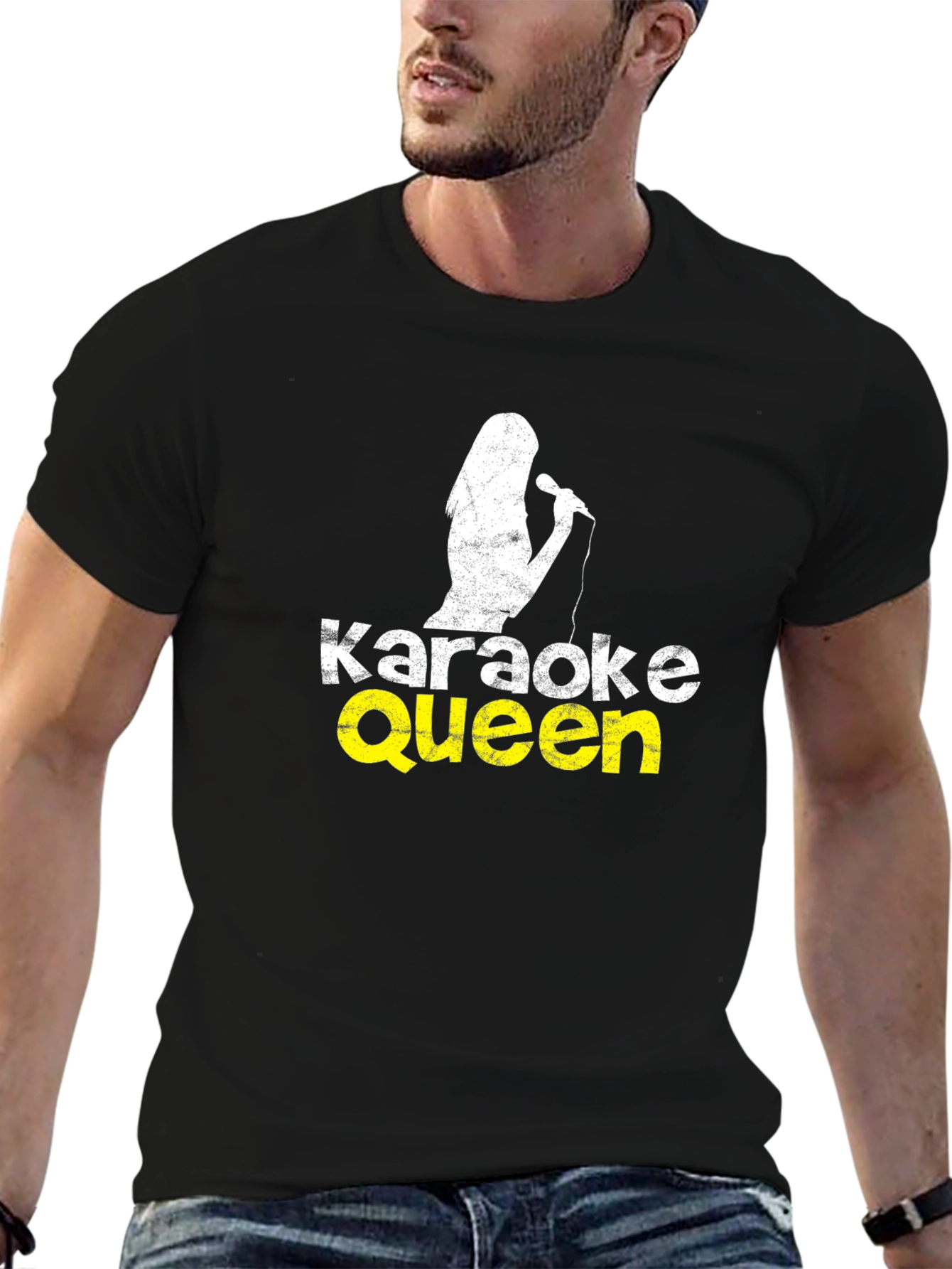 Karaoke Queen Black T-Shirt