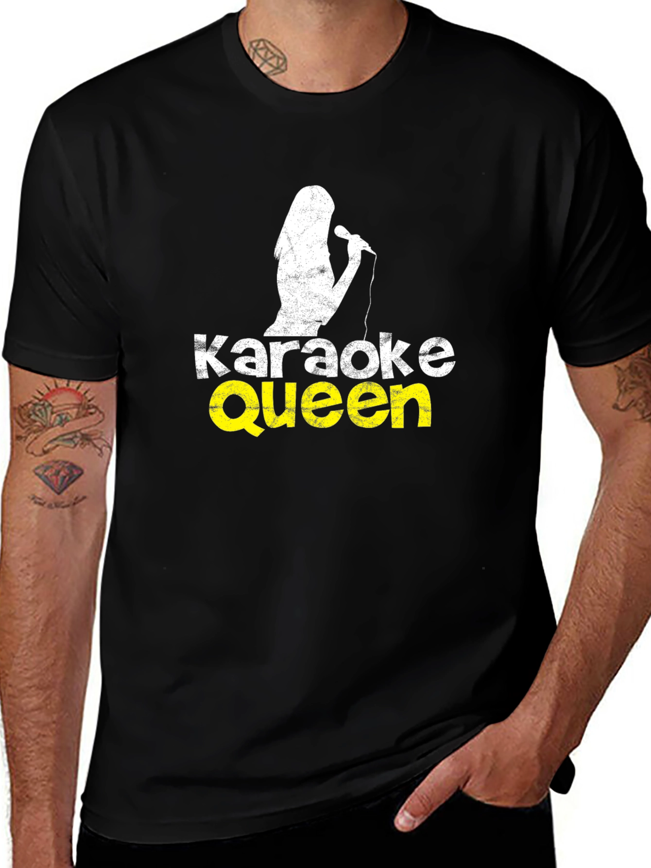 Karaoke Queen Black T-Shirt