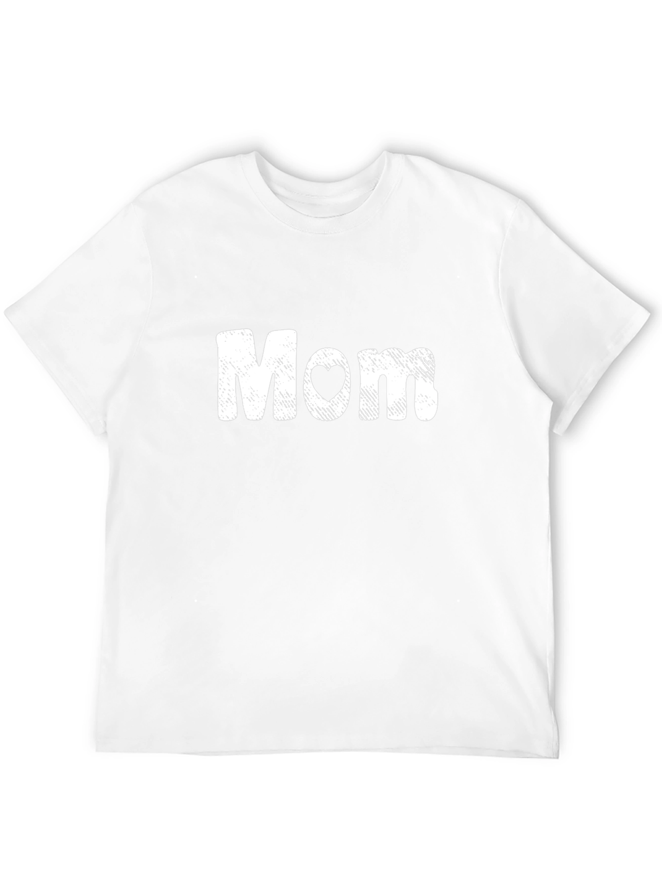 Mom Heart Graphic Tee - Black Short Sleeve