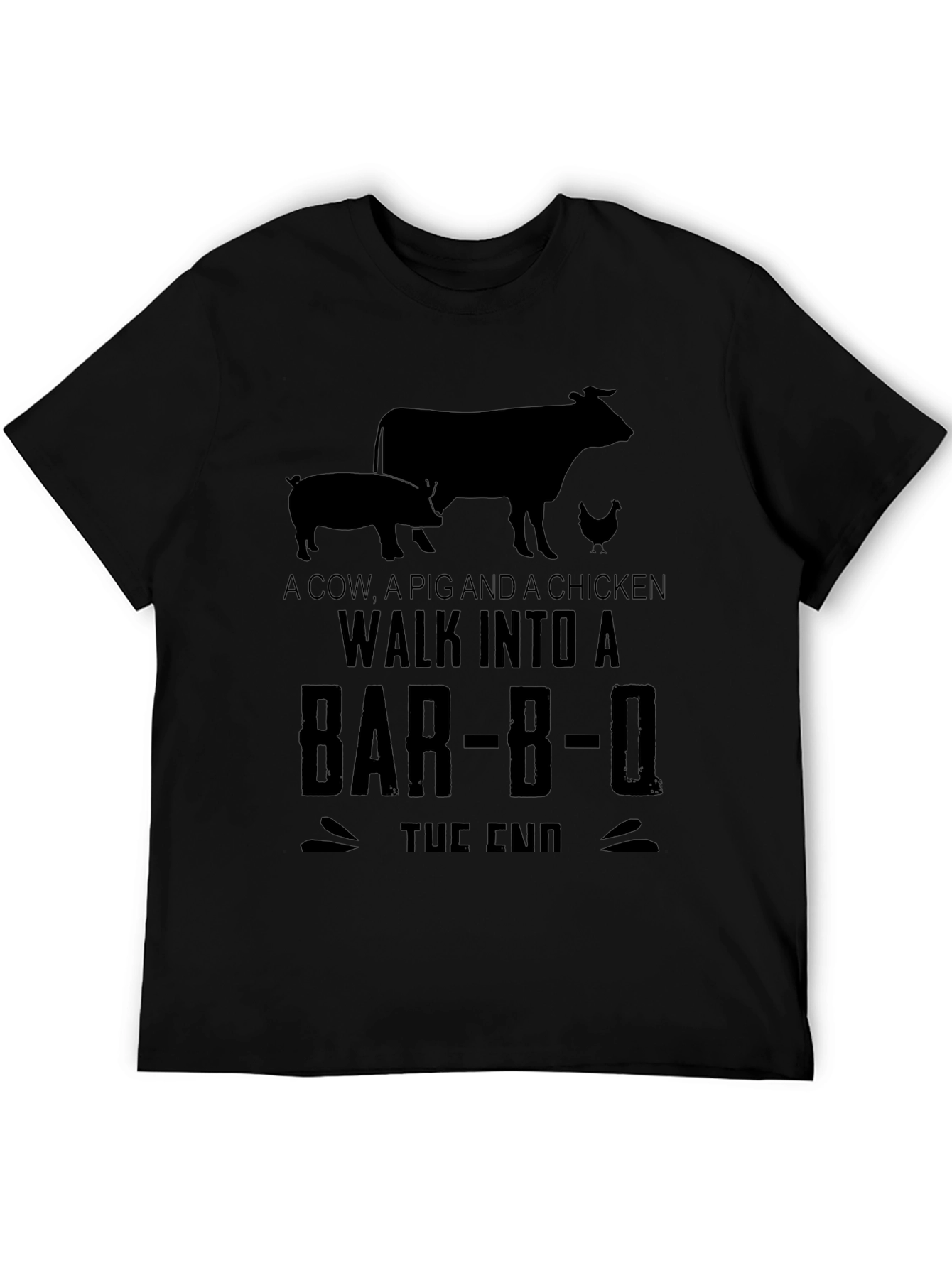 Cow Pig Chicken BBQ Joke T-Shirt