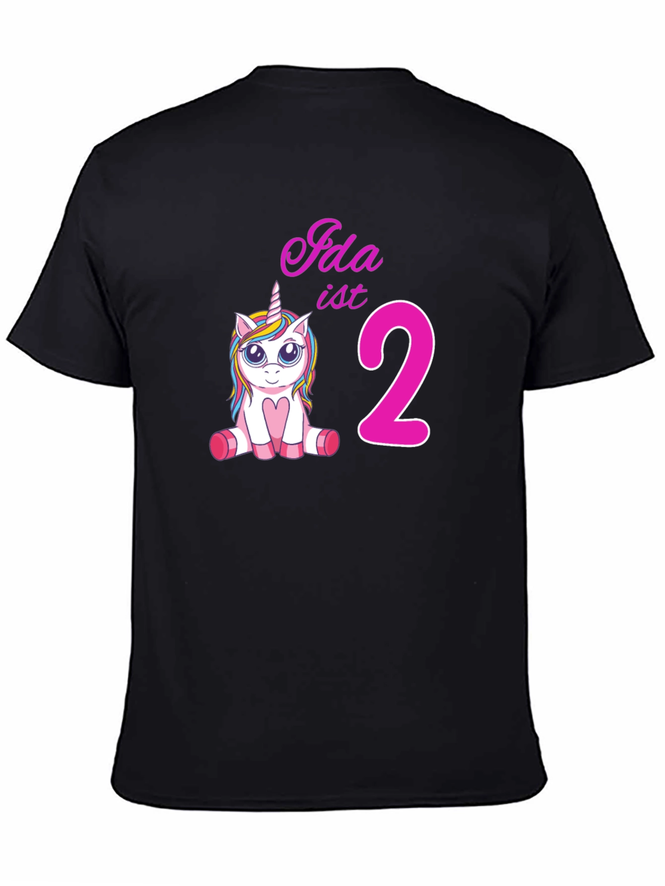 Idas 2nd Birthday Unicorn T-Shirt