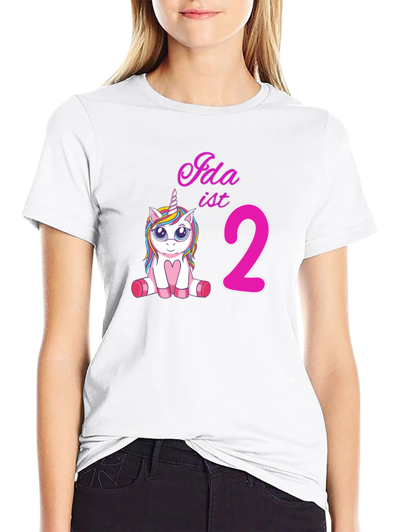 Idas 2nd Birthday Unicorn T-Shirt