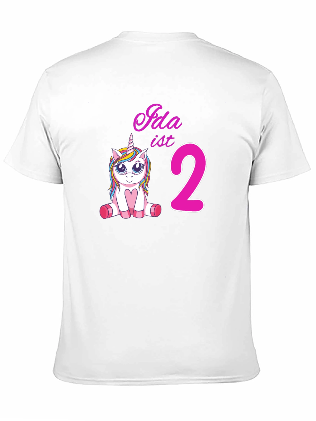 Idas 2nd Birthday Unicorn T-Shirt