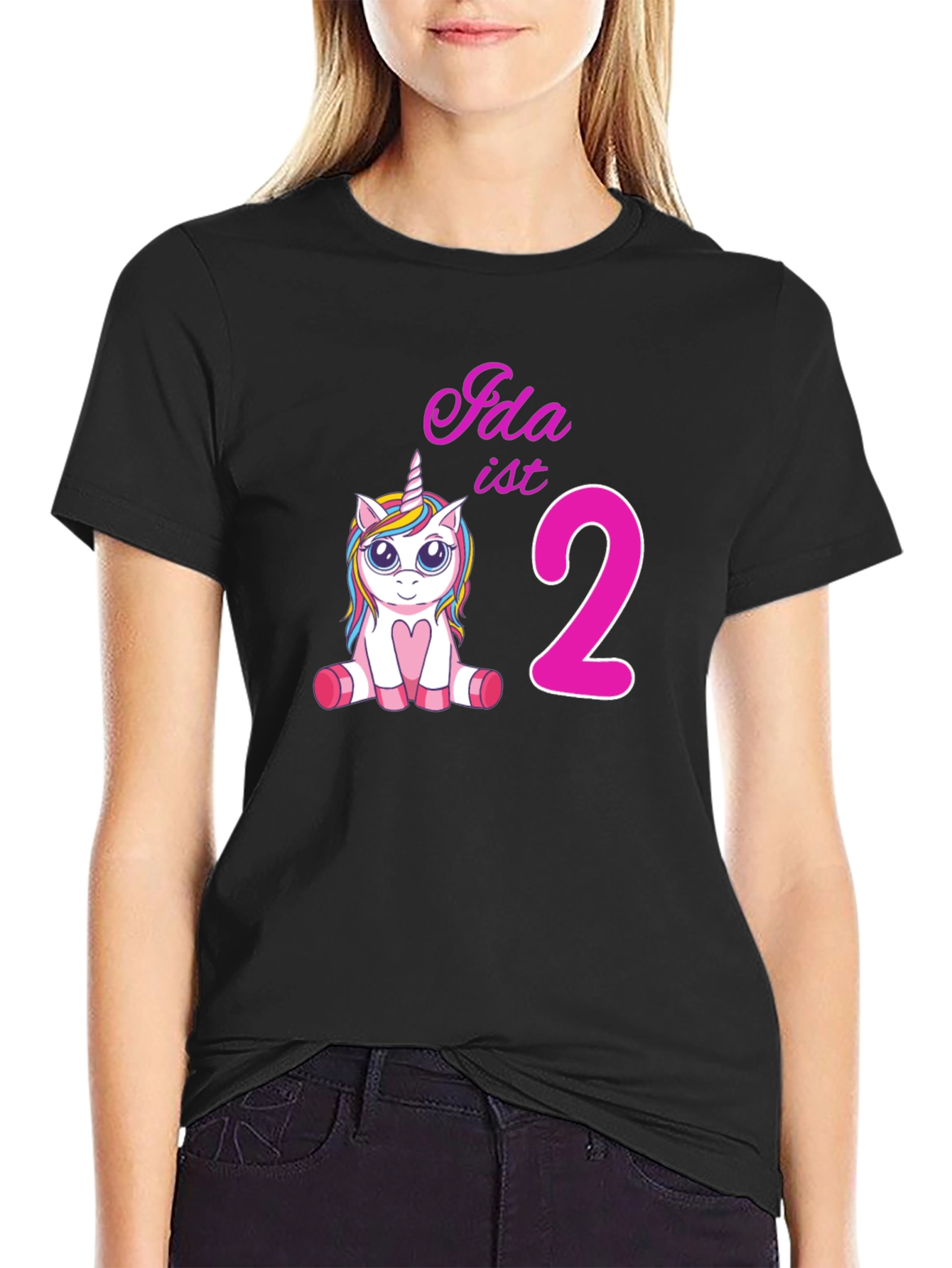 Idas 2nd Birthday Unicorn T-Shirt