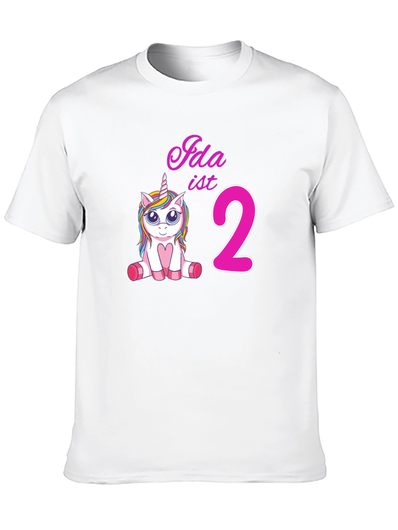 Idas 2nd Birthday Unicorn T-Shirt