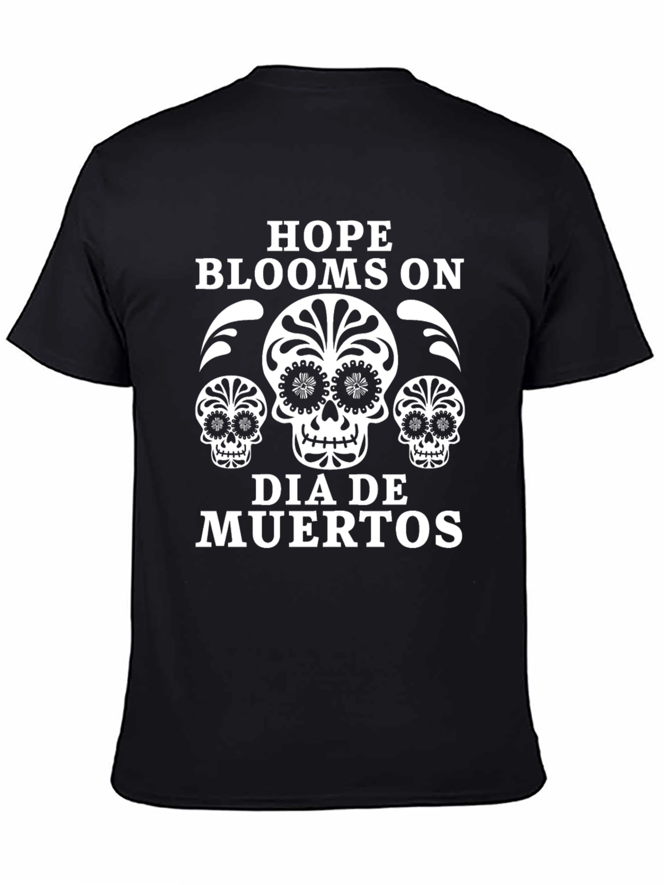 Dia de Muertos Skull T-Shirt - Hope Blooms
