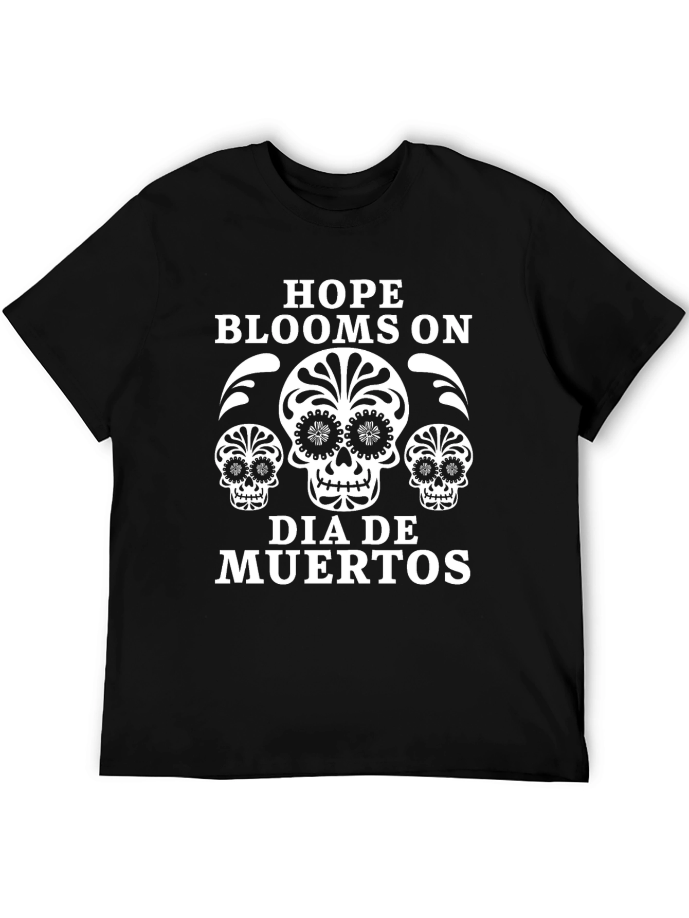 Dia de Muertos Skull T-Shirt - Hope Blooms