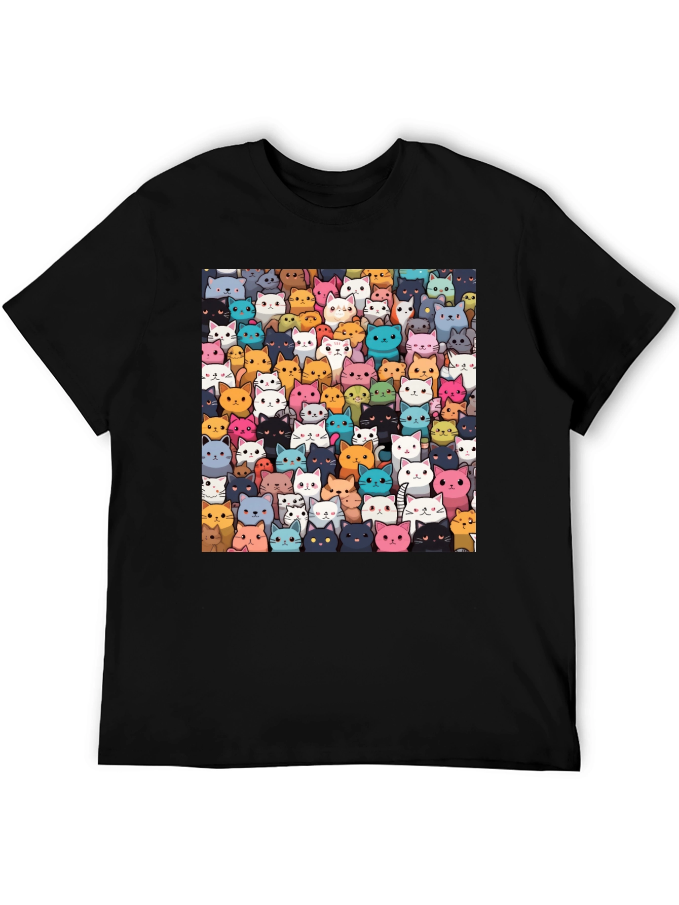 Cartoon Cats T-Shirt - Fun Graphic Tee
