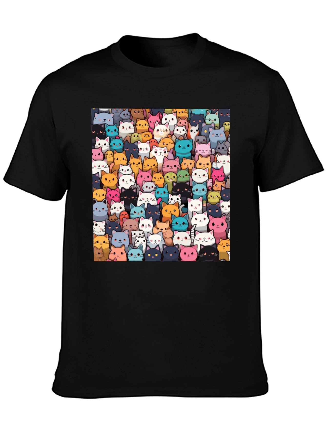 Cartoon Cats T-Shirt - Fun Graphic Tee