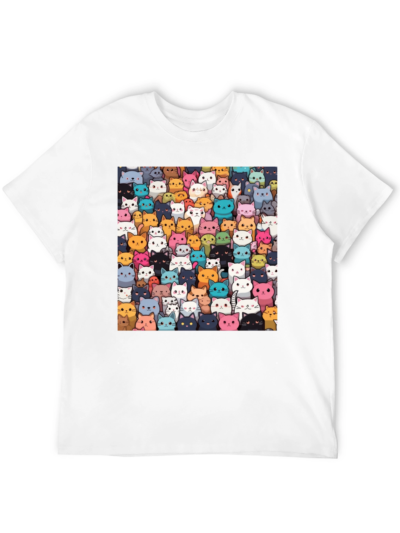 Cartoon Cats T-Shirt - Fun Graphic Tee