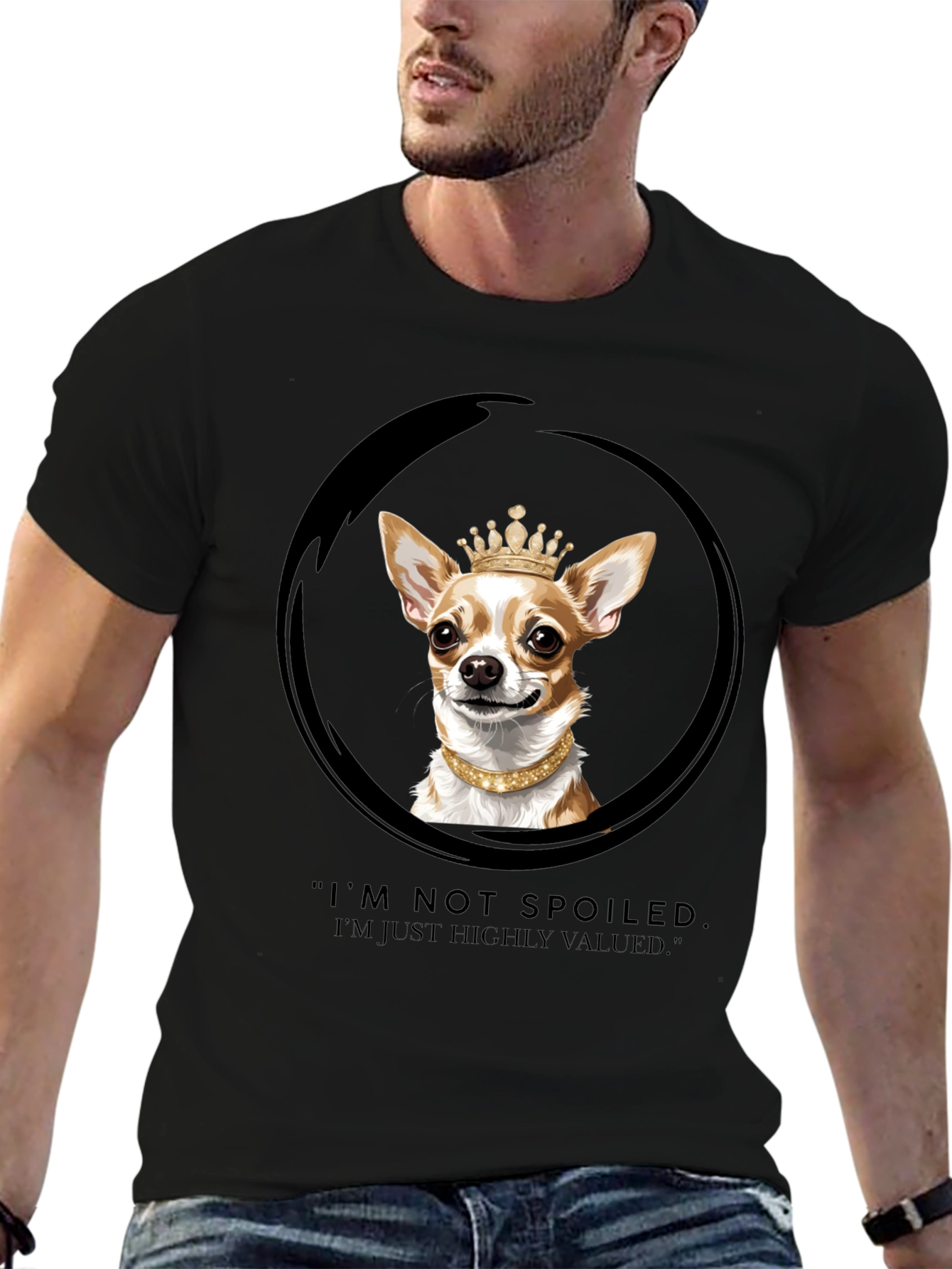 Spoiled Dog T-Shirt - Chihuahua Crown Graphic