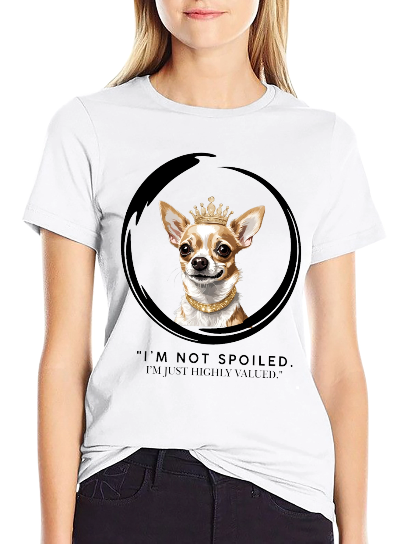 Spoiled Dog T-Shirt - Chihuahua Crown Graphic