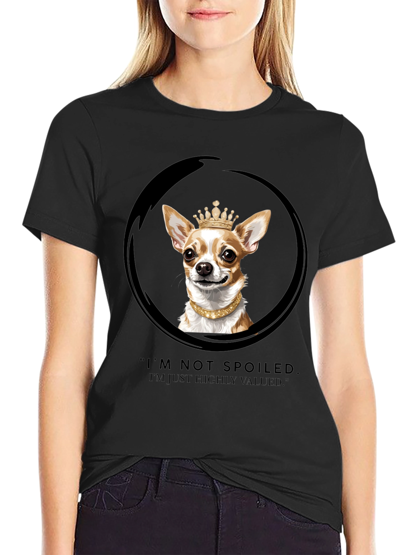 Spoiled Dog T-Shirt - Chihuahua Crown Graphic