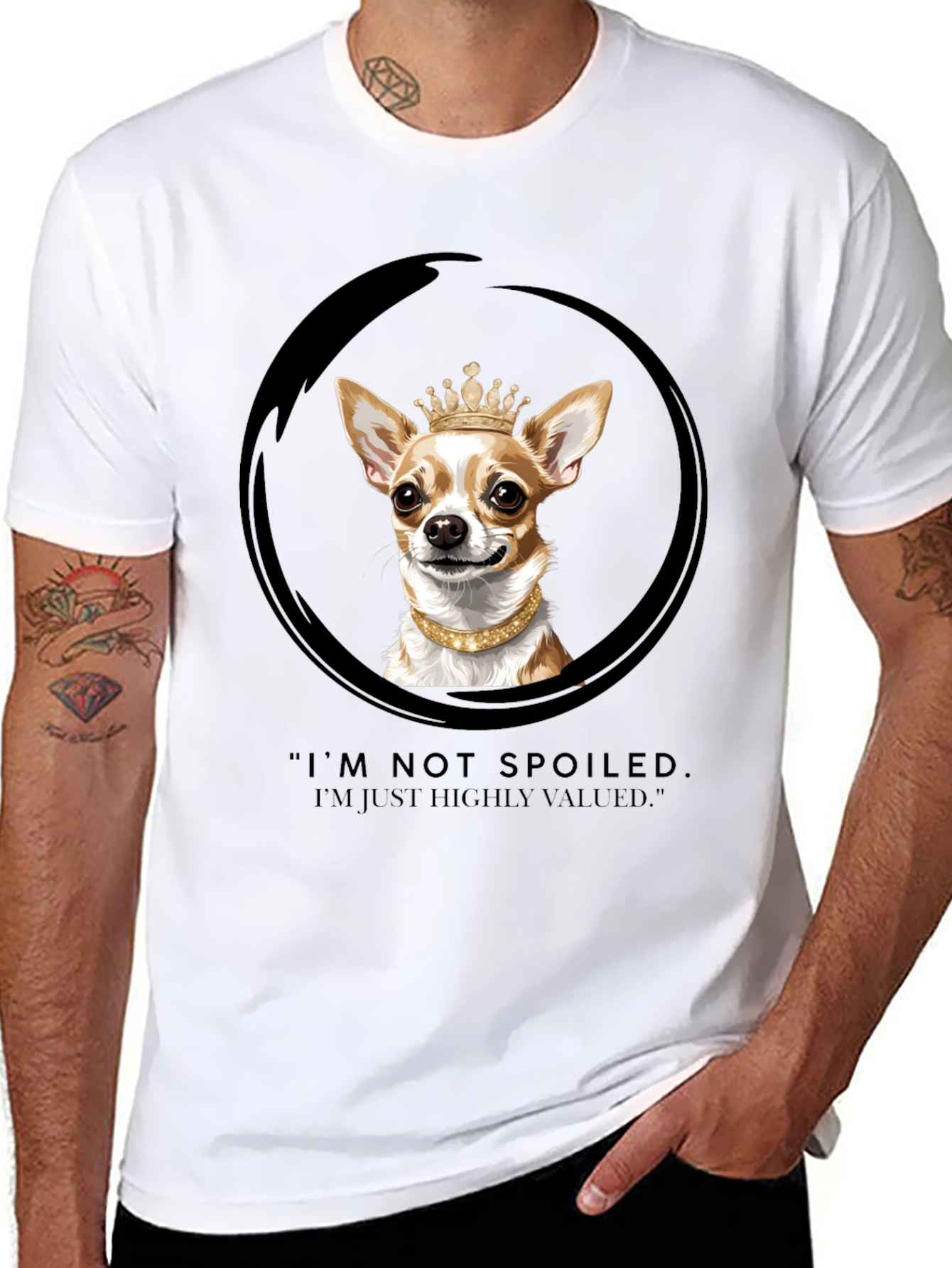 Spoiled Dog T-Shirt - Chihuahua Crown Graphic