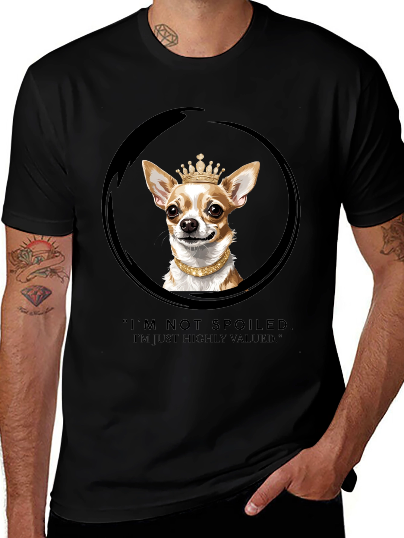 Spoiled Dog T-Shirt - Chihuahua Crown Graphic