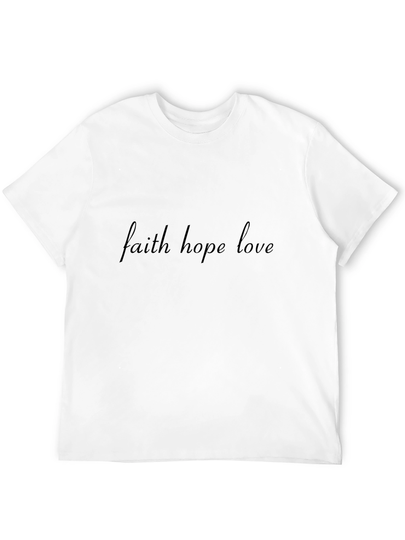 Faith Hope Love Black T-Shirt