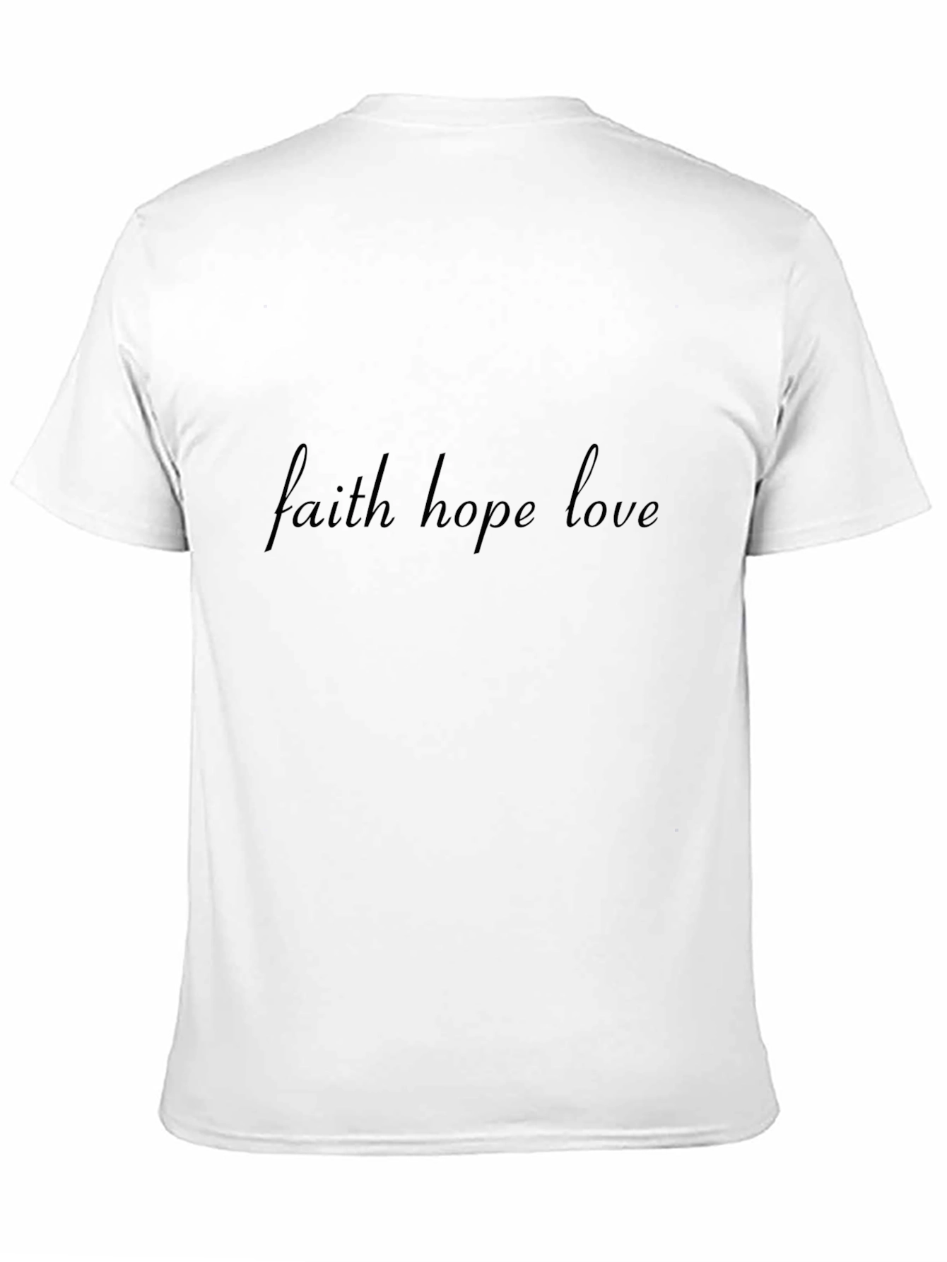 Faith Hope Love Black T-Shirt