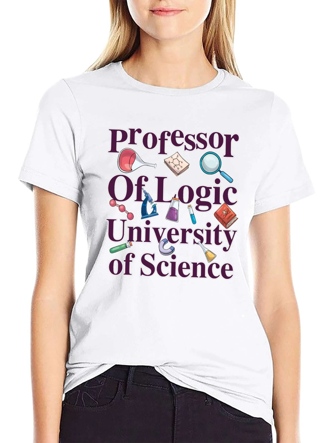 Professor of Logic Science T-Shirt - Black