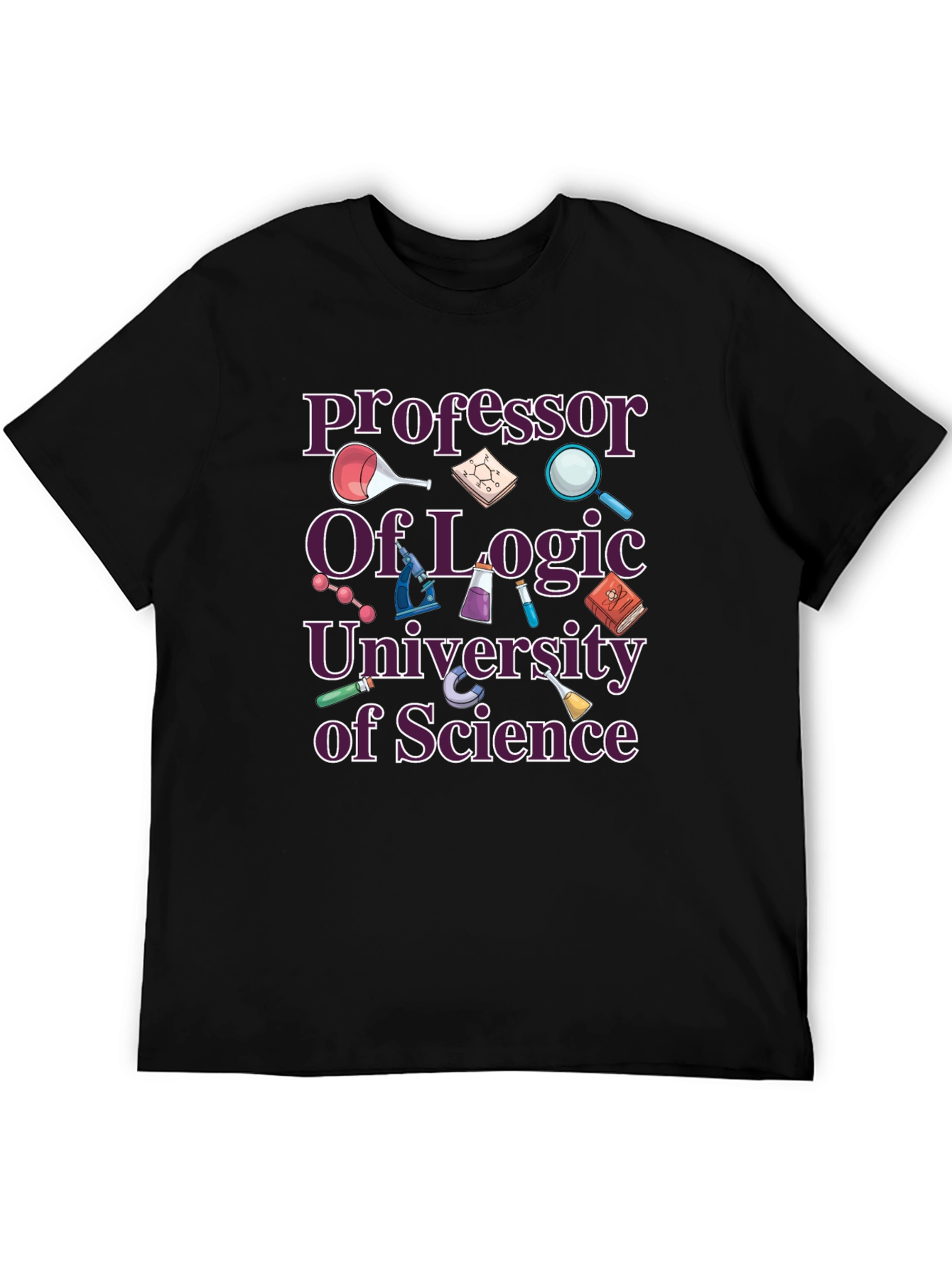 Professor of Logic Science T-Shirt - Black