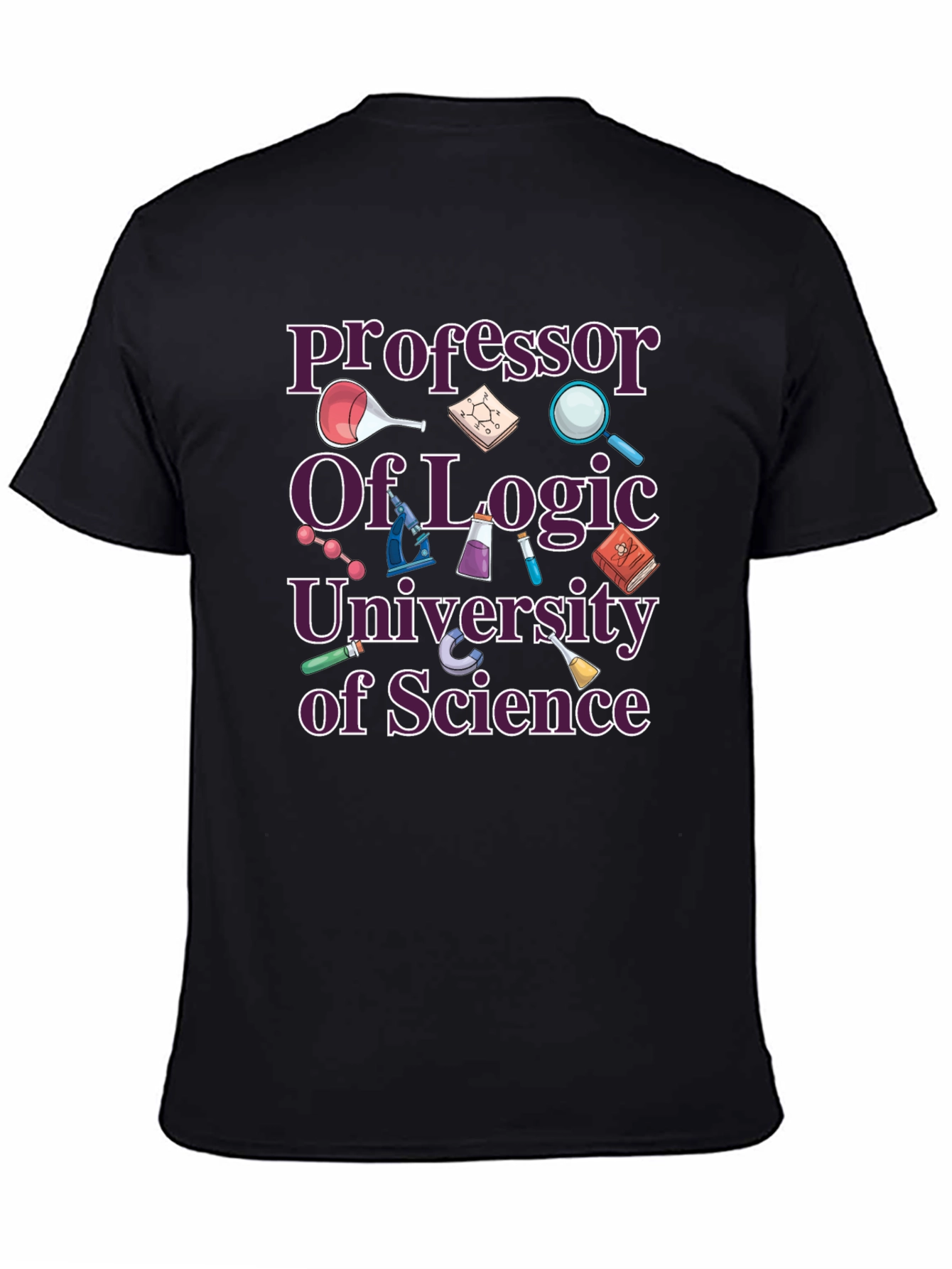 Professor of Logic Science T-Shirt - Black