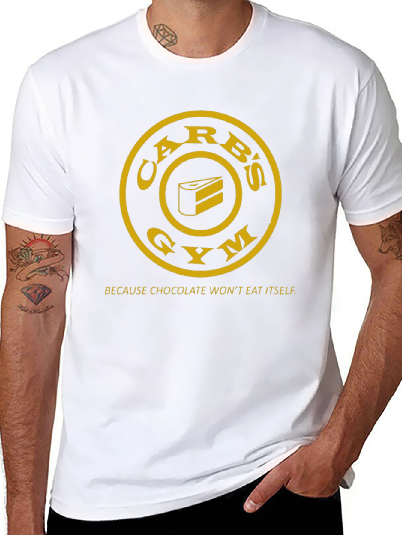 Carbs Gym T-Shirt - Chocolate Wont Eat Itself