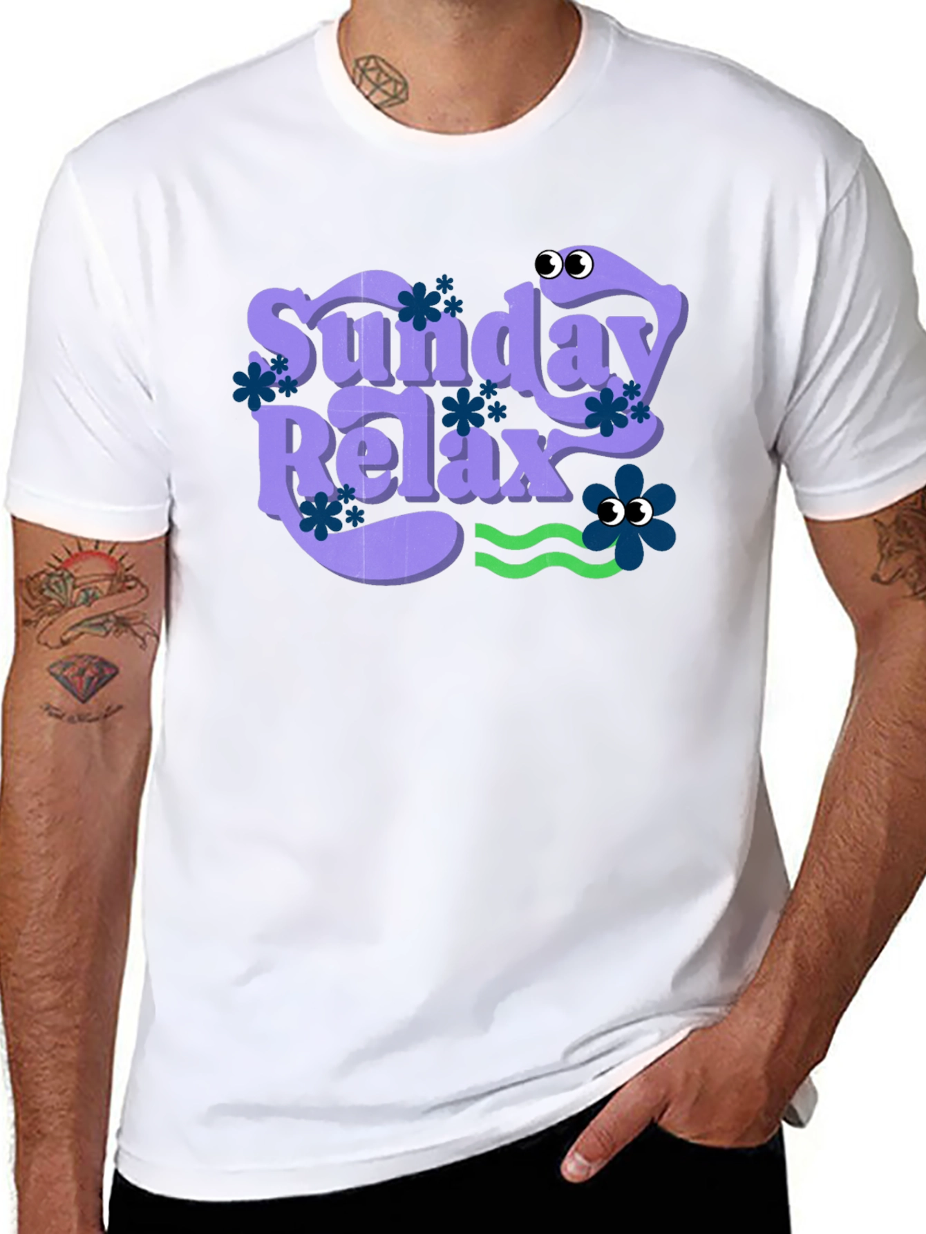 Sunday Relax Graphic Tee - Casual Comfort