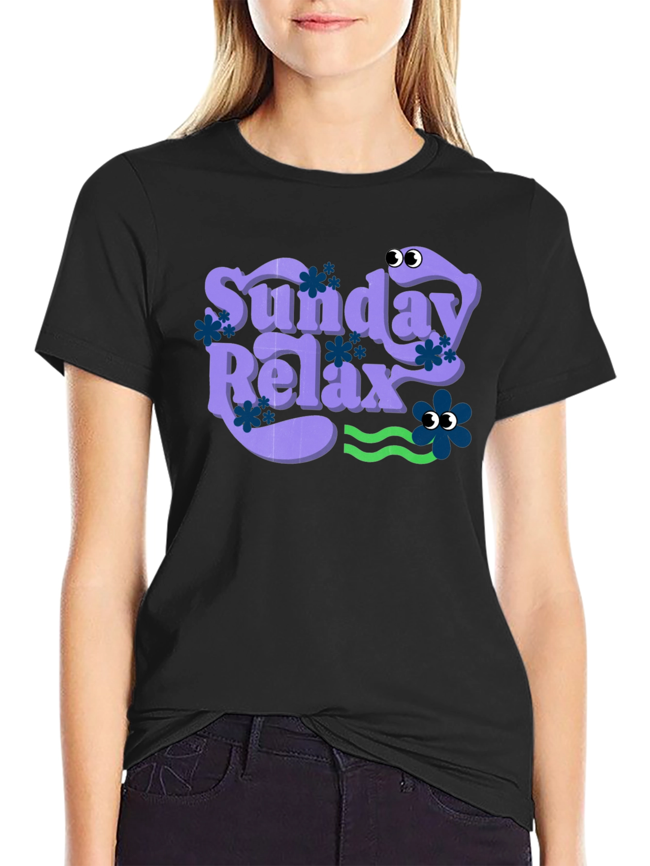 Sunday Relax Graphic Tee - Casual Comfort