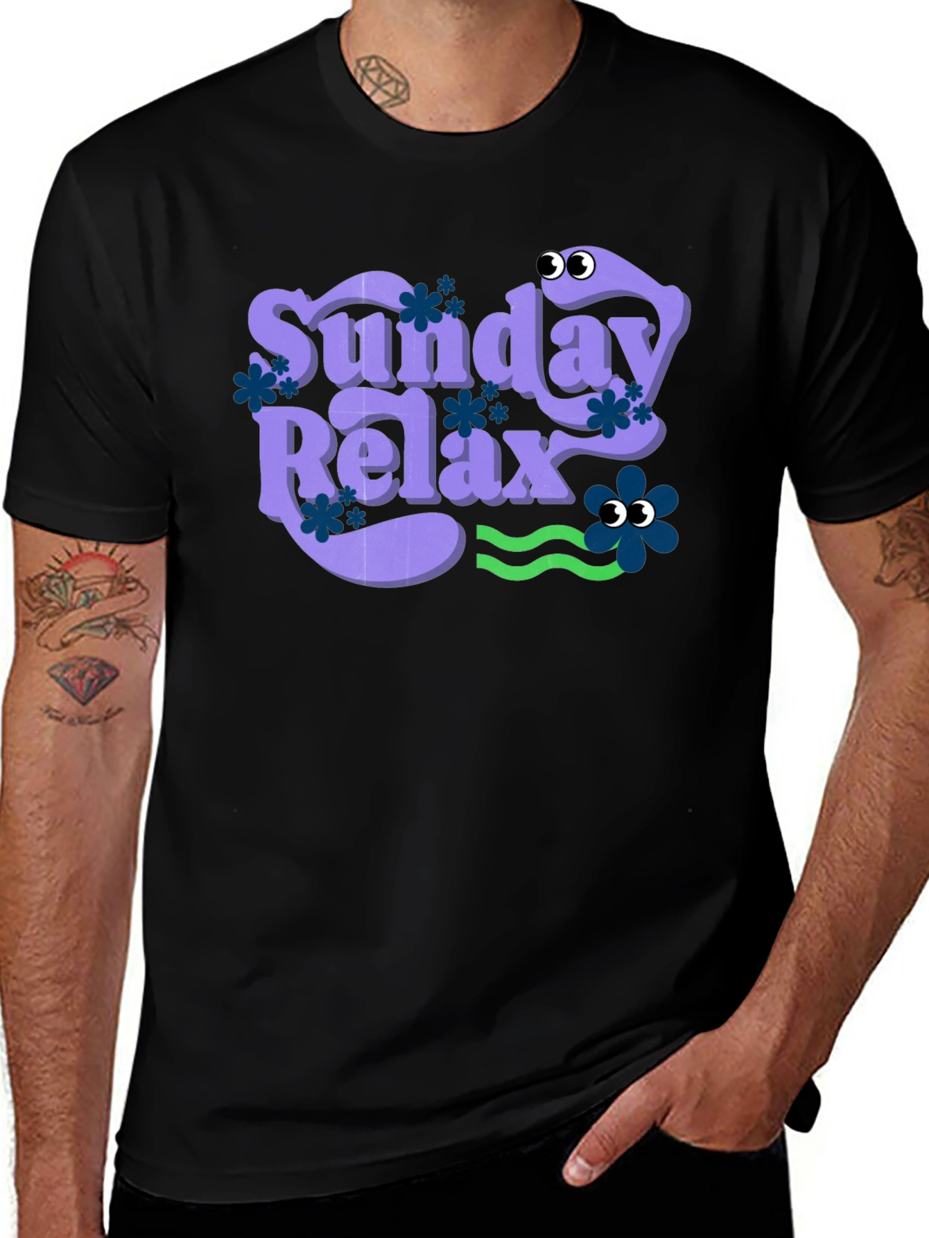 Sunday Relax Graphic Tee - Casual Comfort