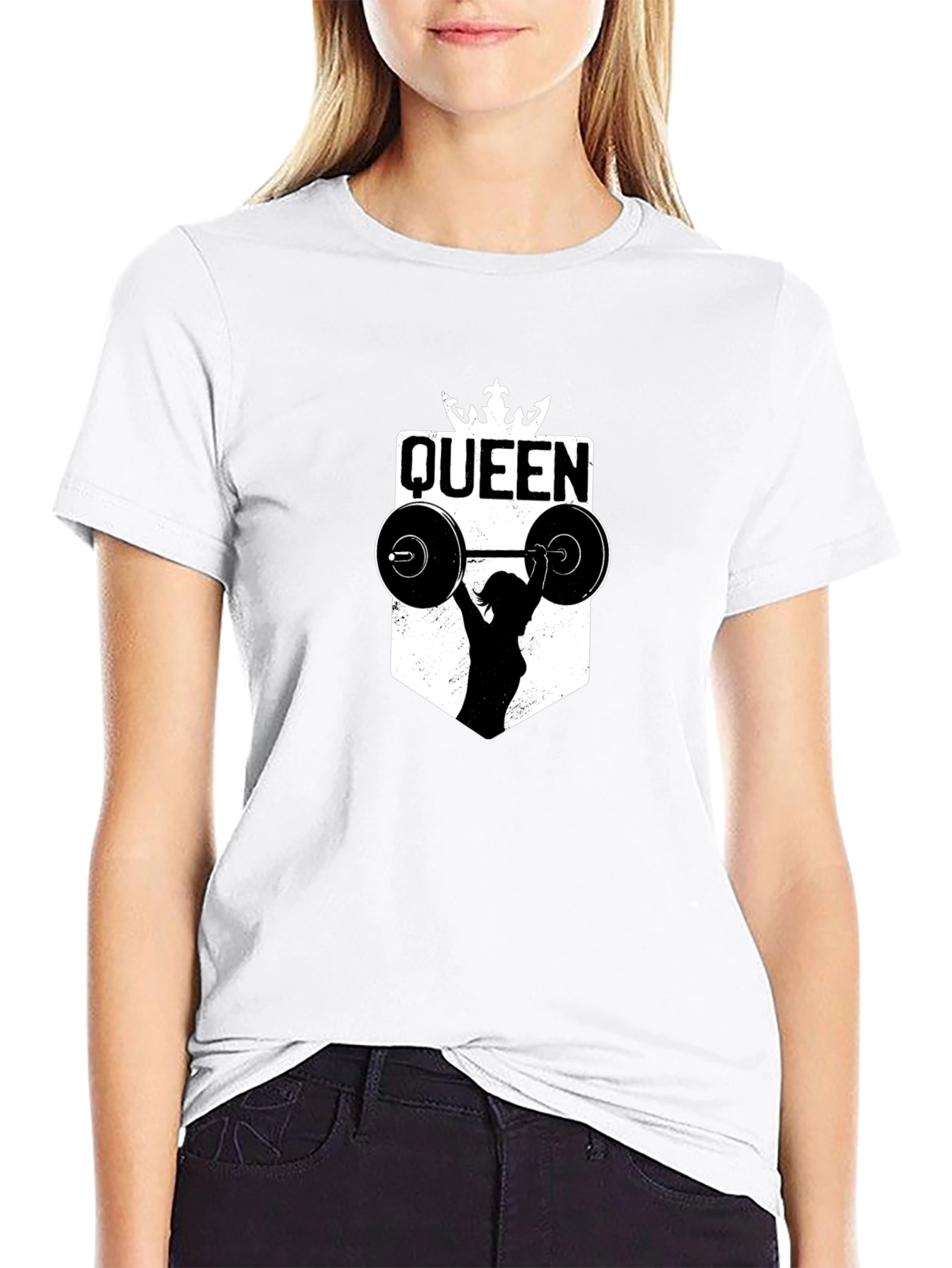 Weightlifting Queen Black T-Shirt