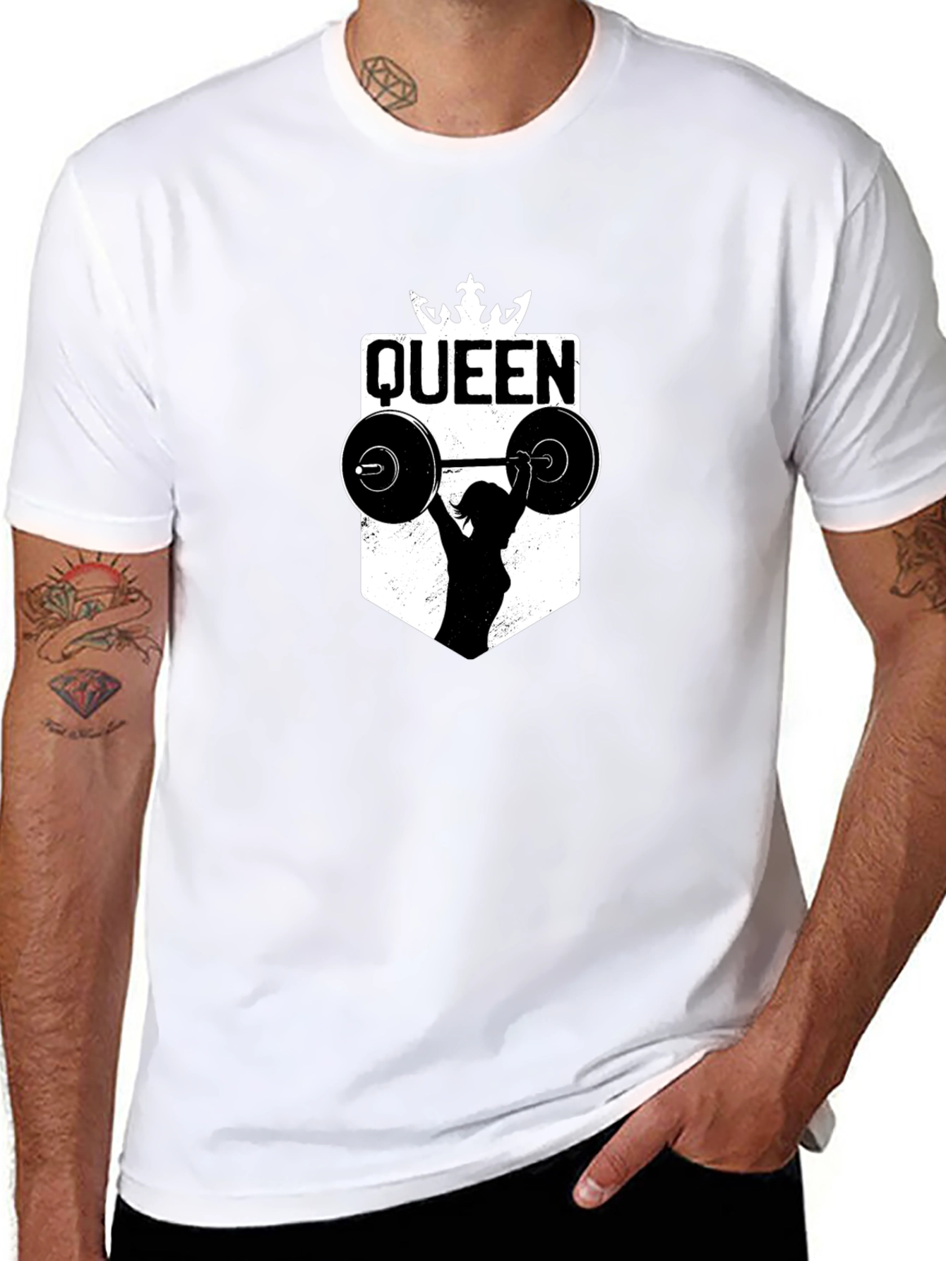 Weightlifting Queen Black T-Shirt
