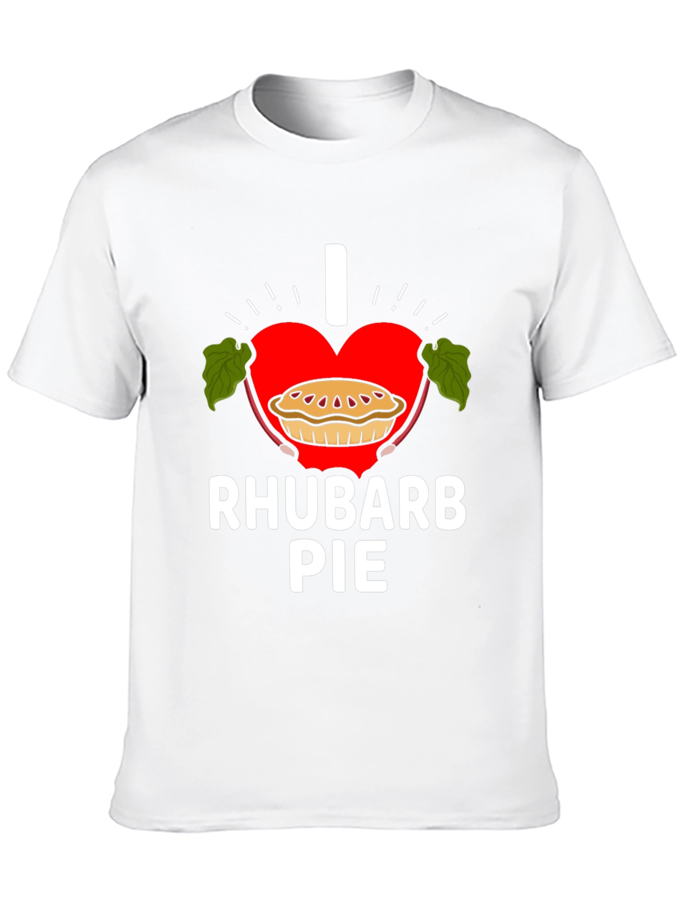 I Love Rhubarb Pie Graphic Tee Shirt
