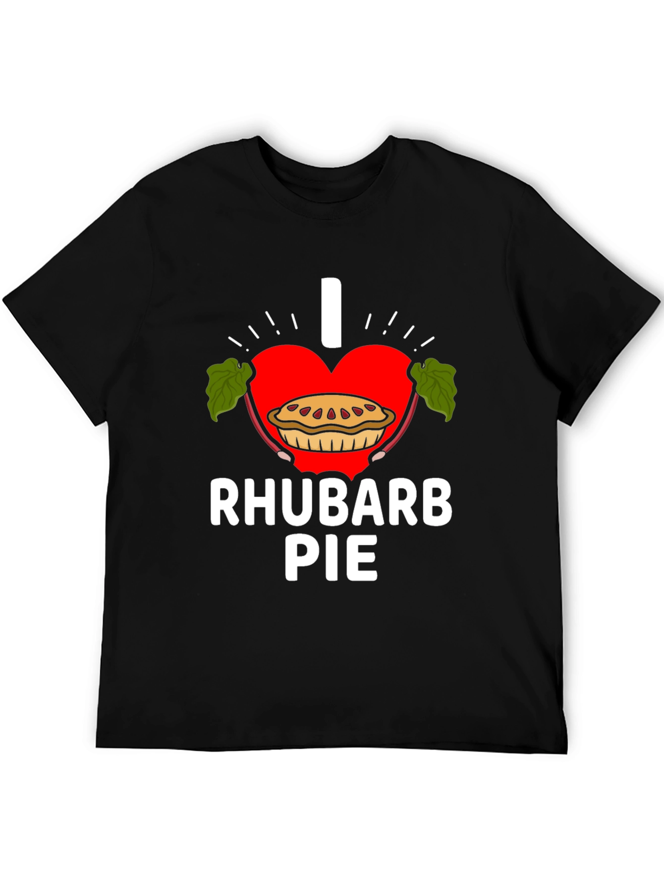 I Love Rhubarb Pie Graphic Tee Shirt