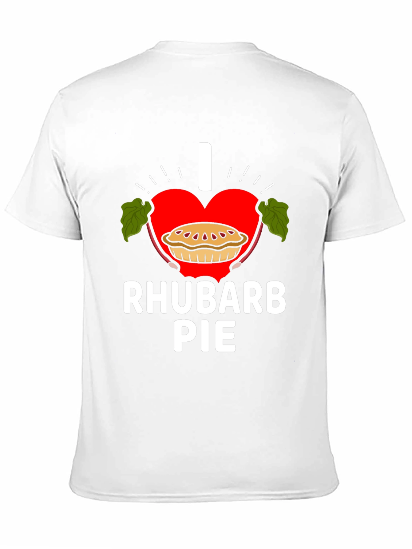 I Love Rhubarb Pie Graphic Tee Shirt