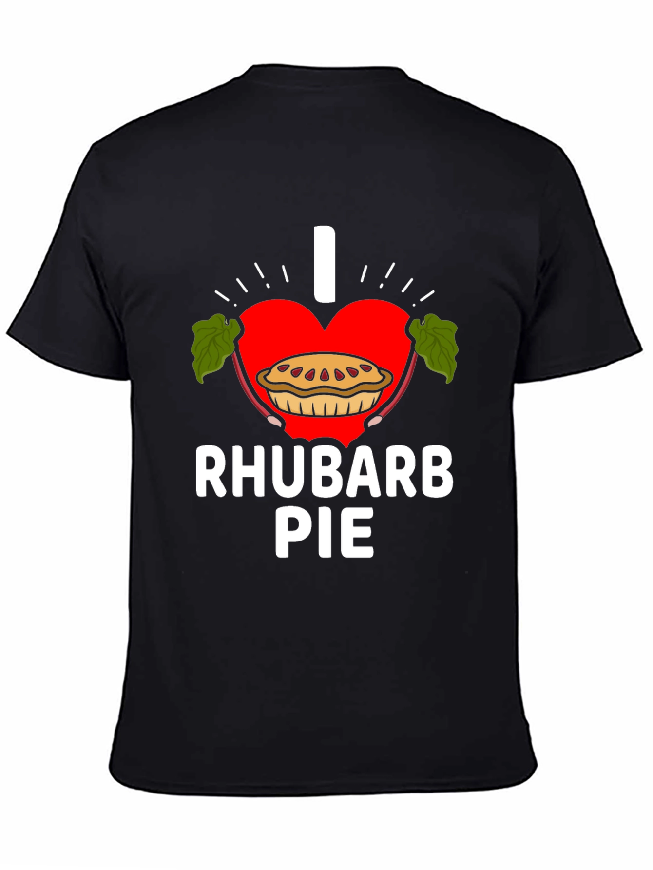 I Love Rhubarb Pie Graphic Tee Shirt