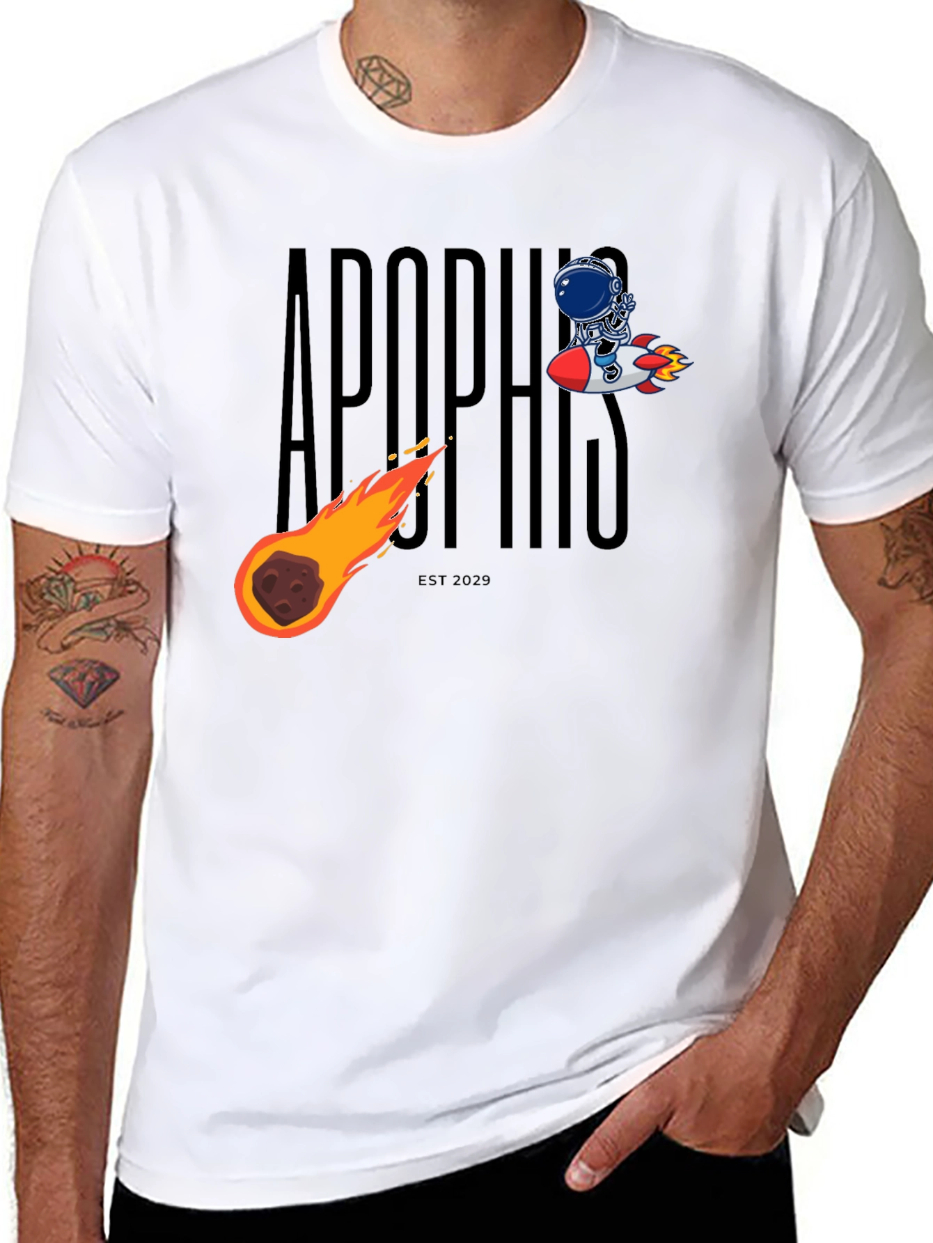 Apophis Asteroid Collision T-Shirt - Space & Sci-Fi Design