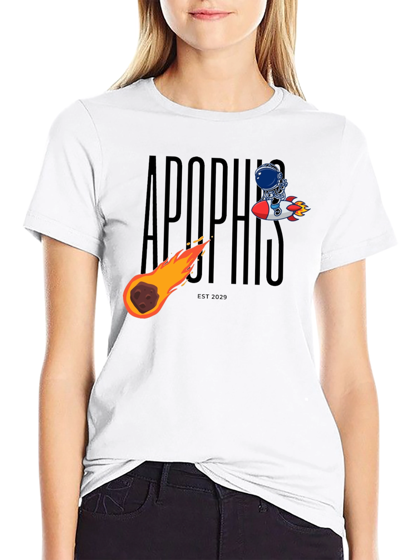 Apophis Asteroid Collision T-Shirt - Space & Sci-Fi Design