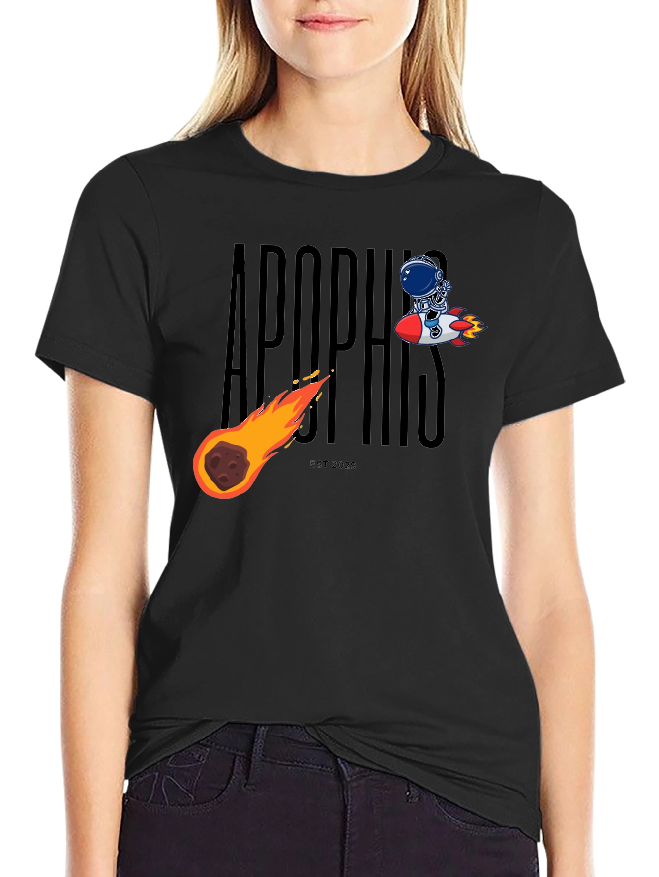 Apophis Asteroid Collision T-Shirt - Space & Sci-Fi Design