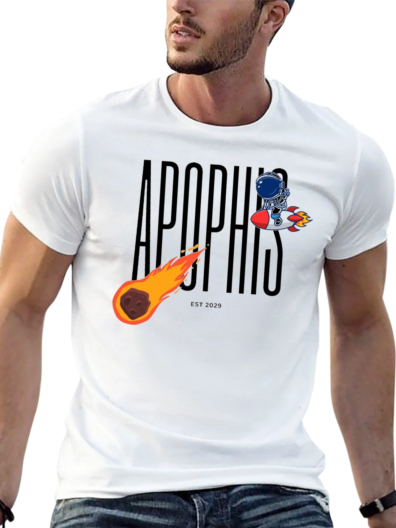 Apophis Asteroid Collision T-Shirt - Space & Sci-Fi Design