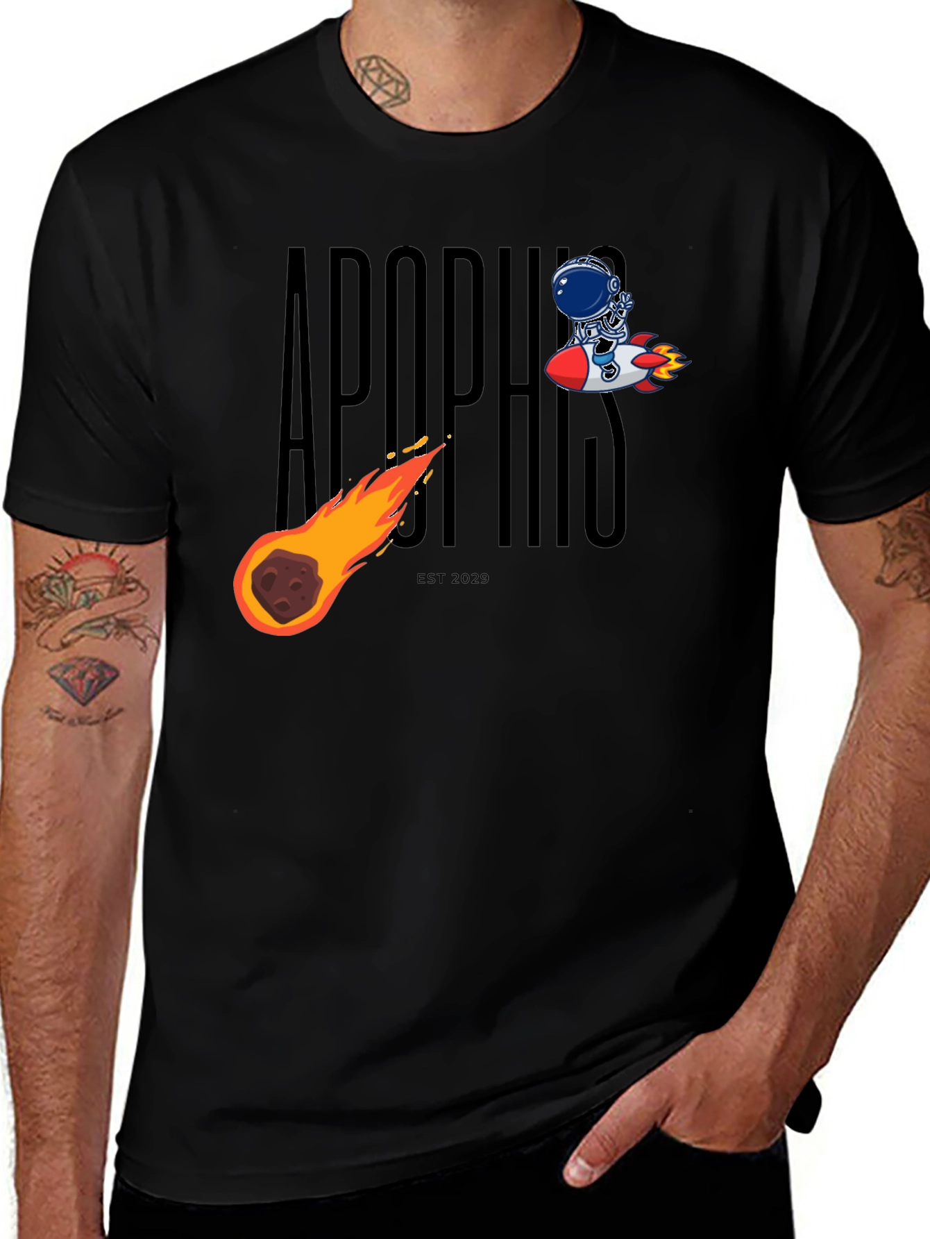 Apophis Asteroid Collision T-Shirt - Space & Sci-Fi Design