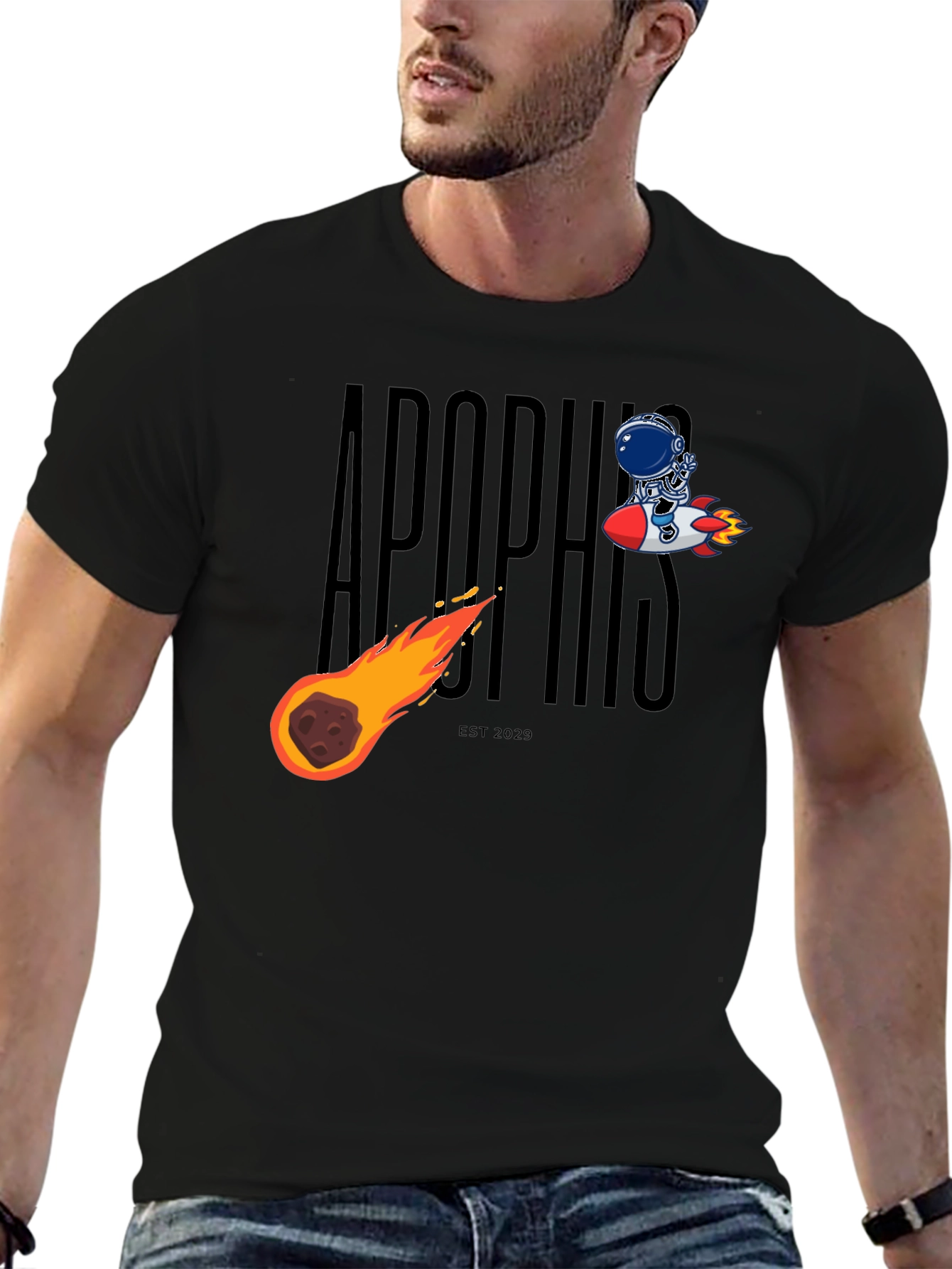 Apophis Asteroid Collision T-Shirt - Space & Sci-Fi Design