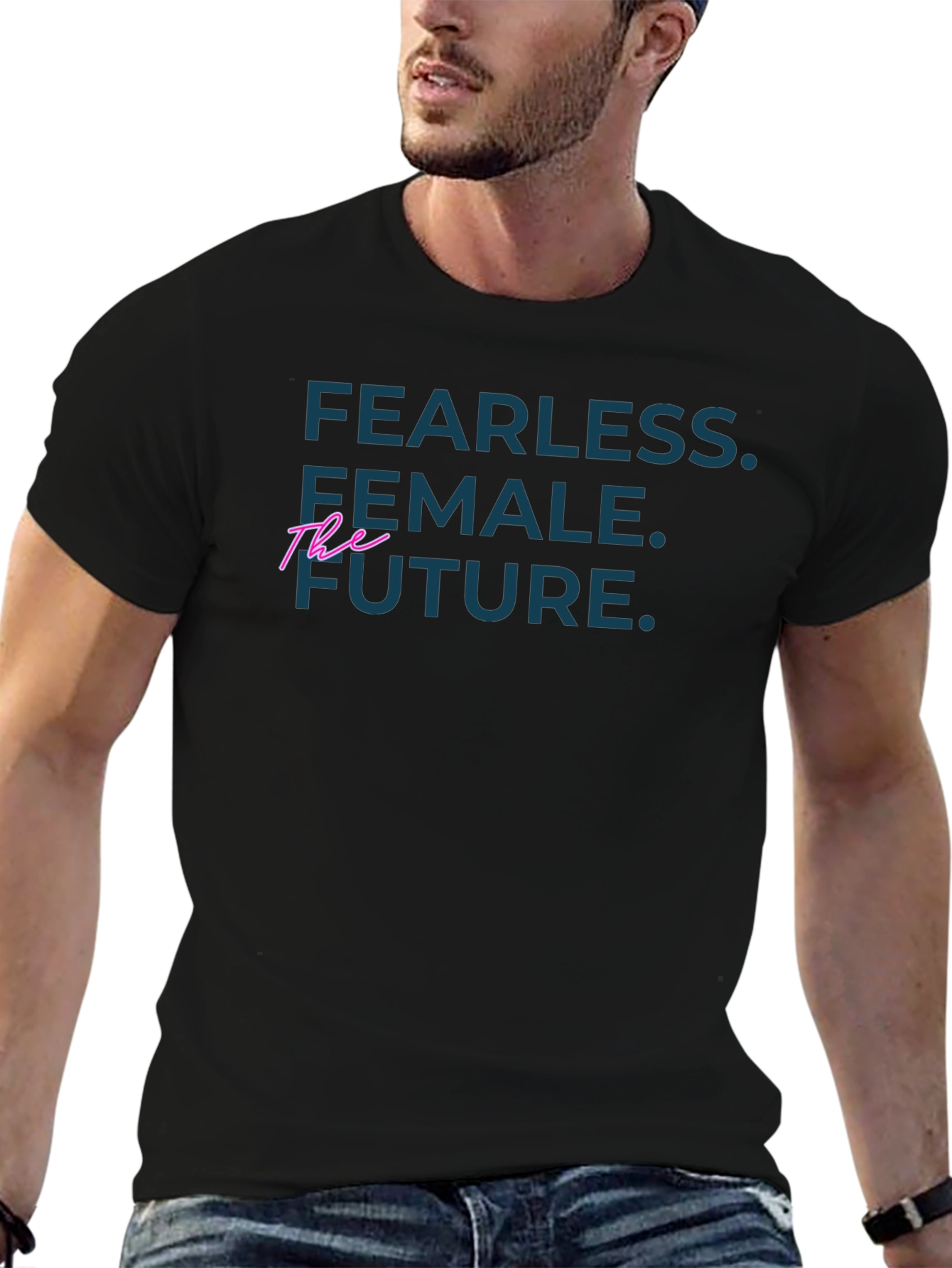 Fearless Female Future Graphic Tee - Black