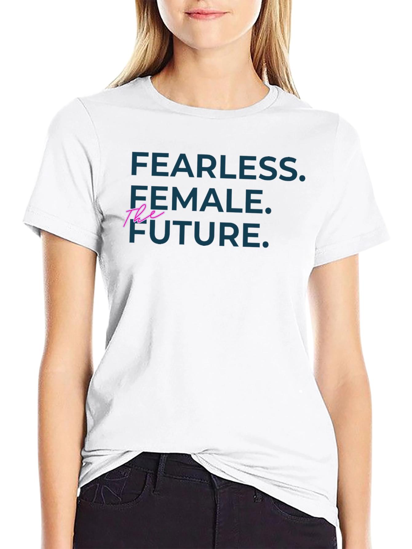 Fearless Female Future Graphic Tee - Black