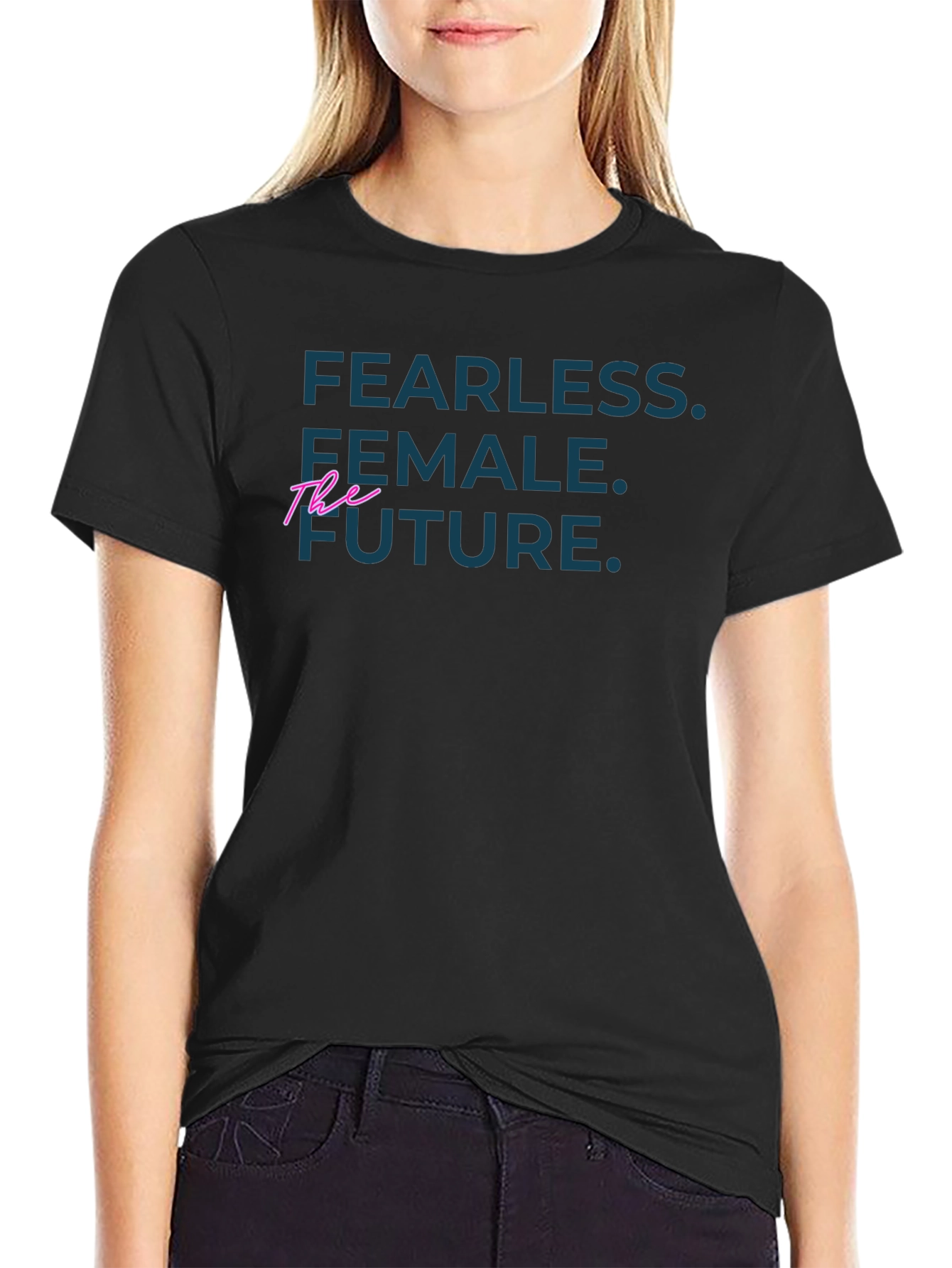 Fearless Female Future Graphic Tee - Black