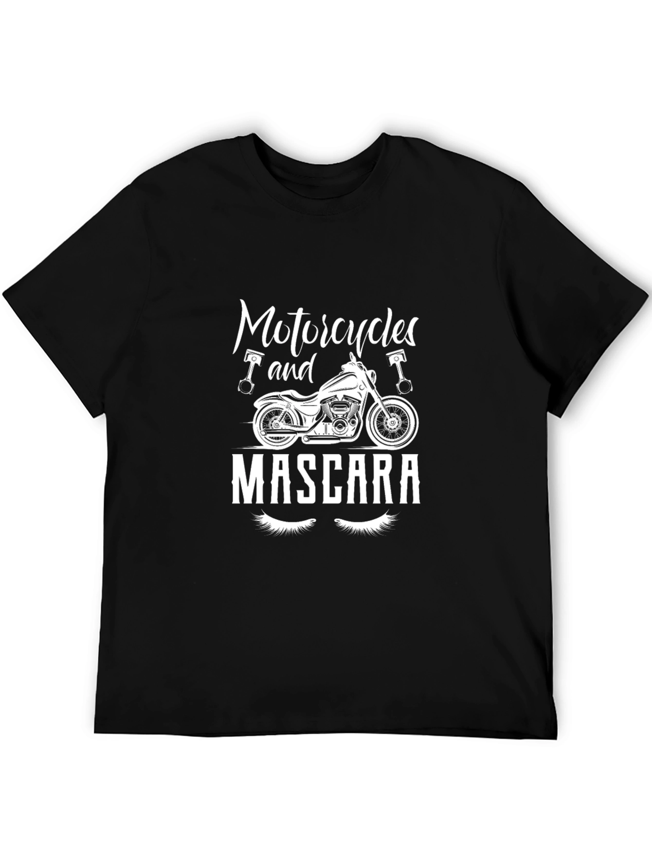 Motorcycles & Mascara Graphic T-Shirt