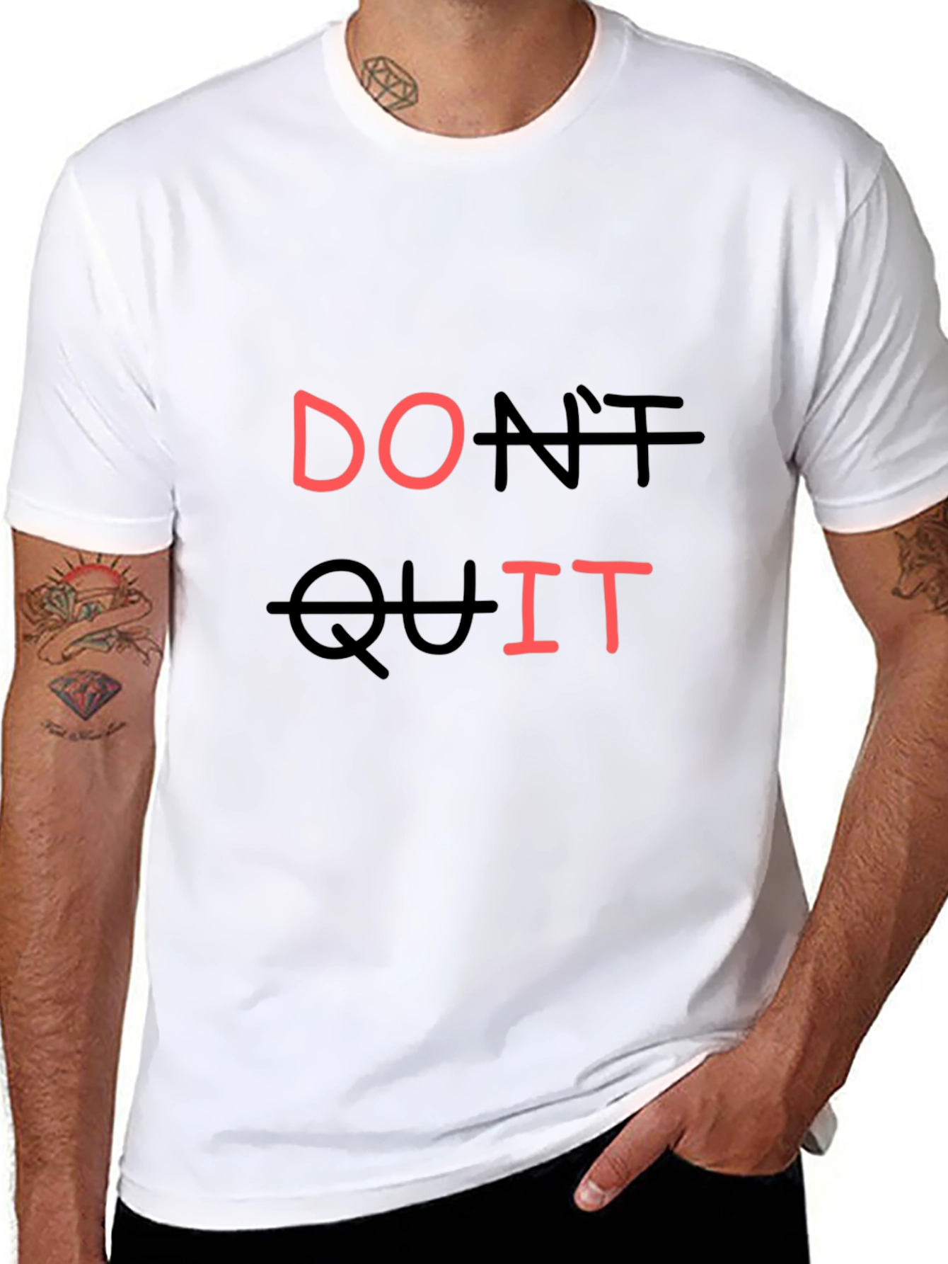 Motivational Dont Quit Graphic T-Shirt