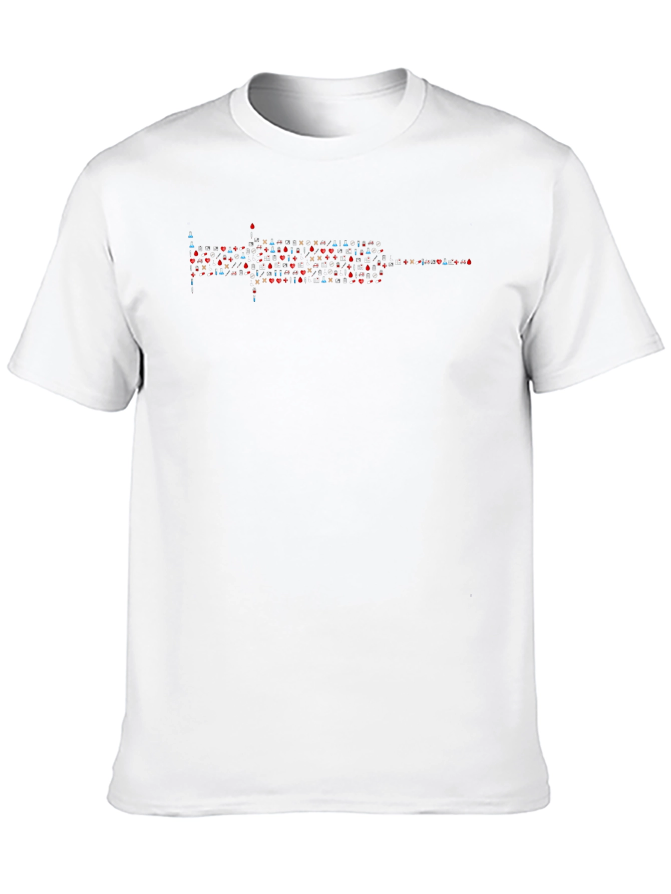 Emoji Syringe Graphic Tee - Black Cotton T-Shirt