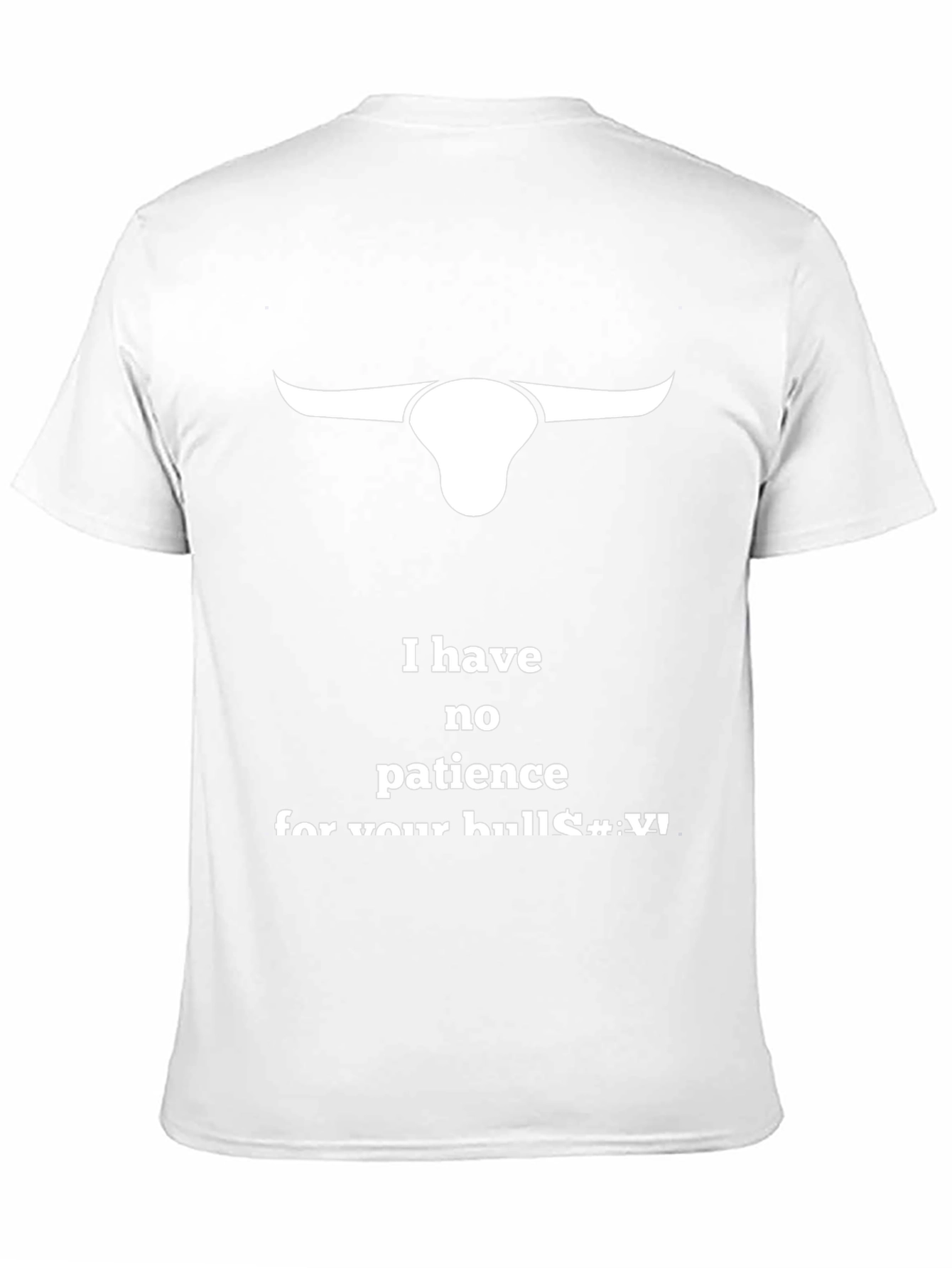 I Have No Patience Bull T-Shirt
